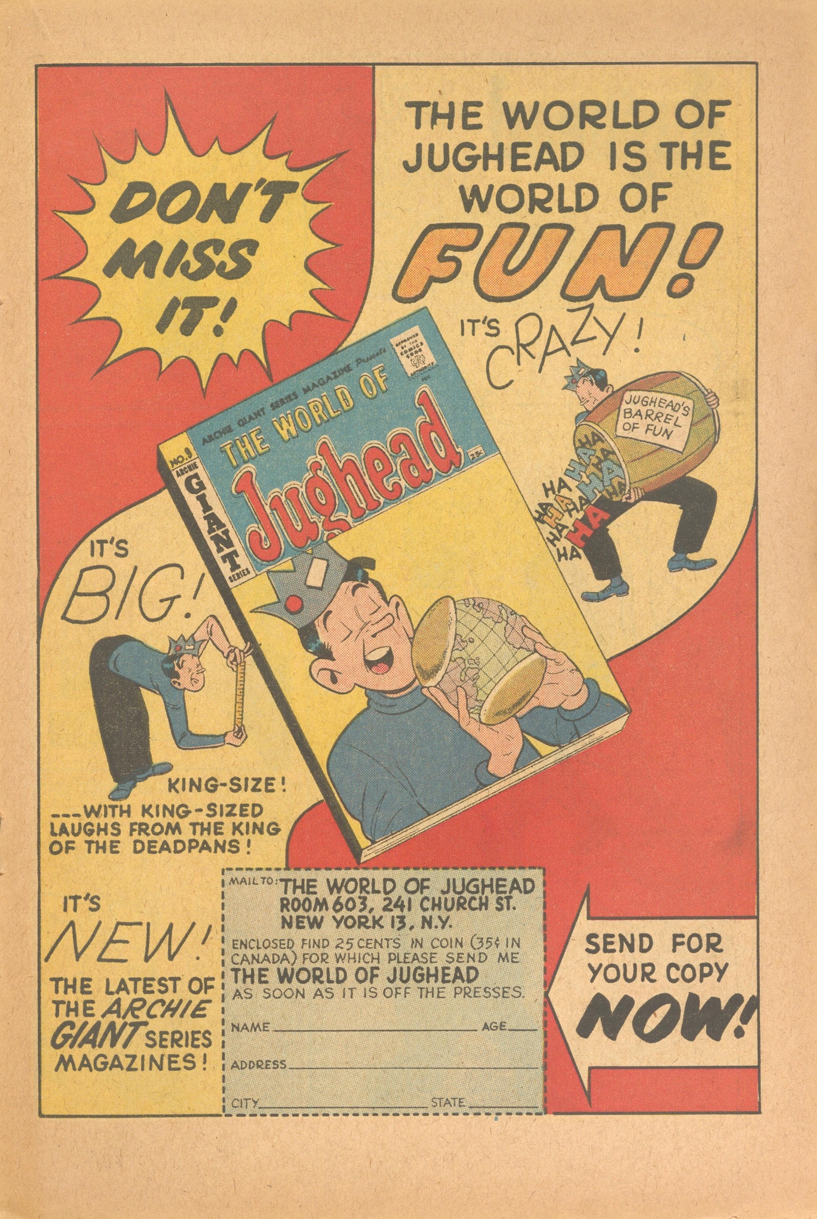 Read online Archie's Pal Jughead comic -  Issue #66 - 19