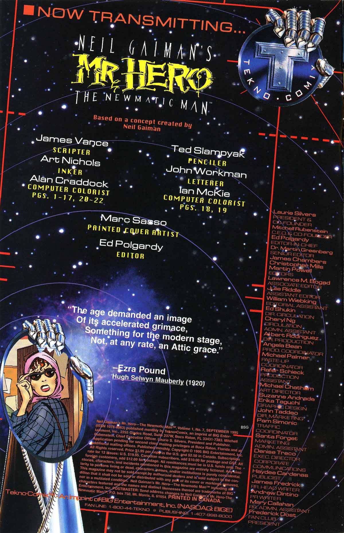 Read online Neil Gaiman's Mr. Hero - The Newmatic Man (1995) comic -  Issue #7 - 2