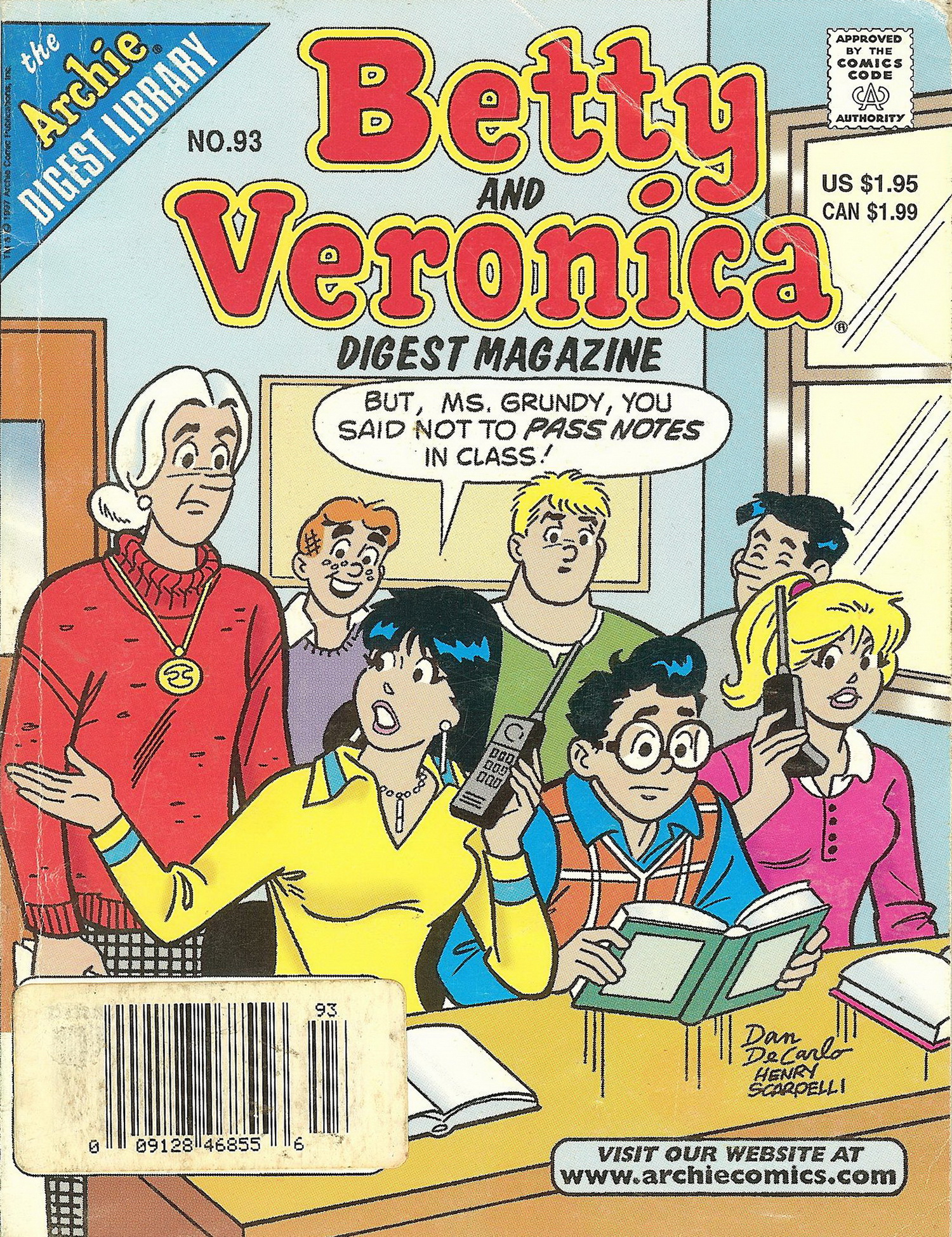 Read online Betty and Veronica Digest Magazine comic -  Issue #93 - 1