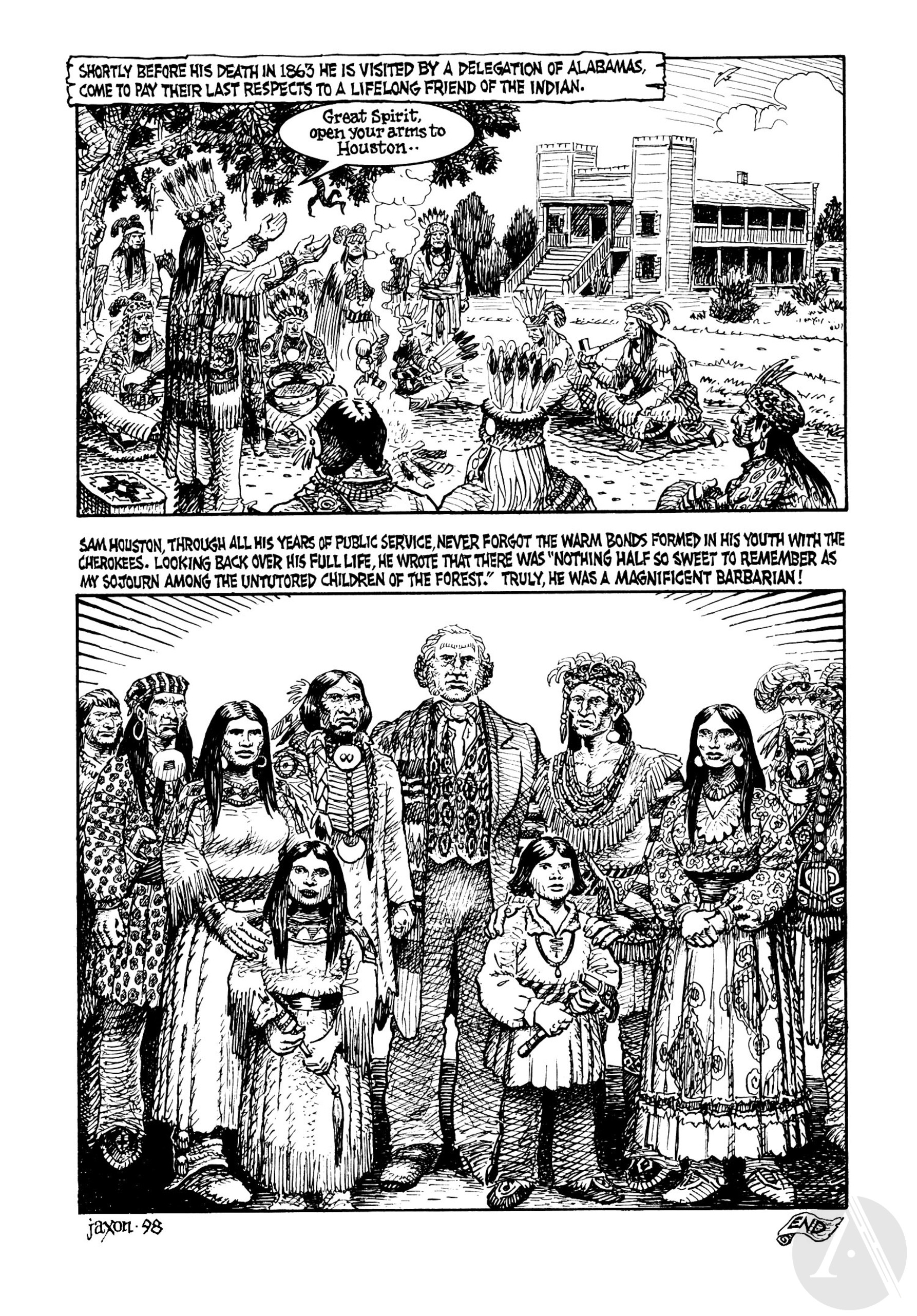 Read online Indian Lover: Sam Houston & the Cherokees comic -  Issue # TPB - 103