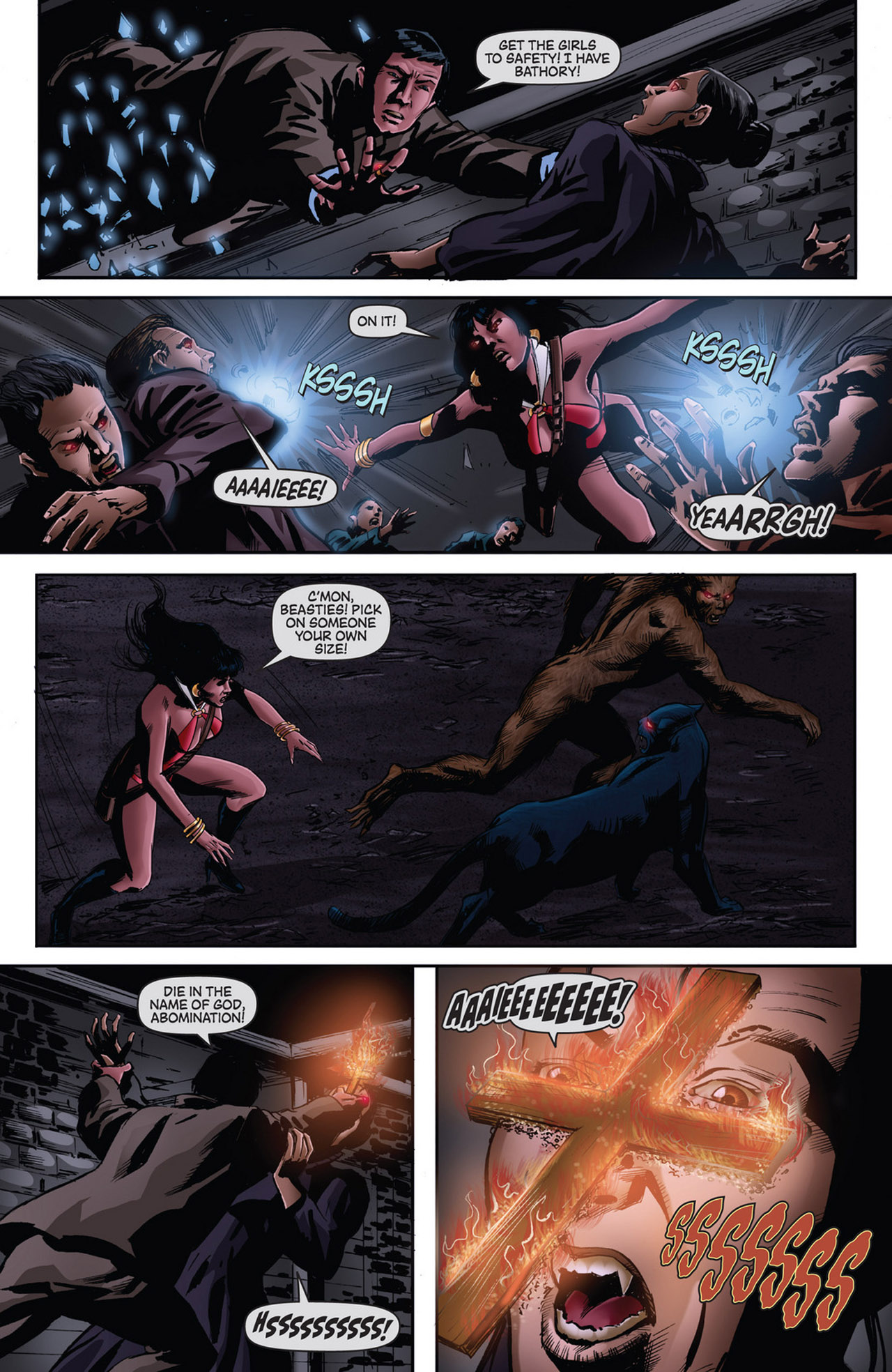 Read online Dark Shadows/Vampirella comic -  Issue #5 - 5