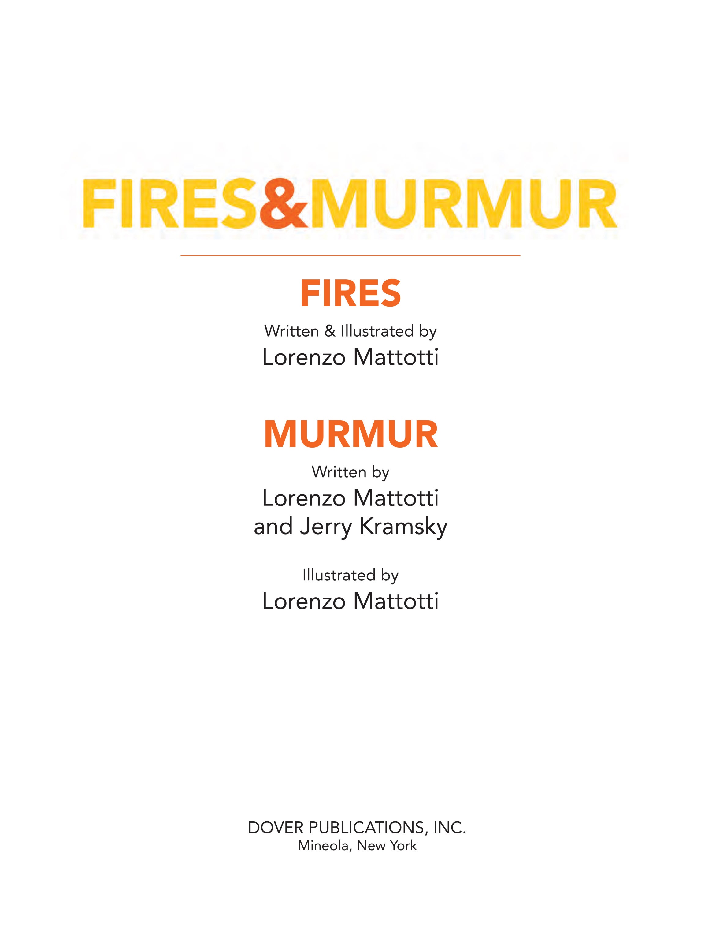 Read online Fires & Murmur comic -  Issue # TPB - 3