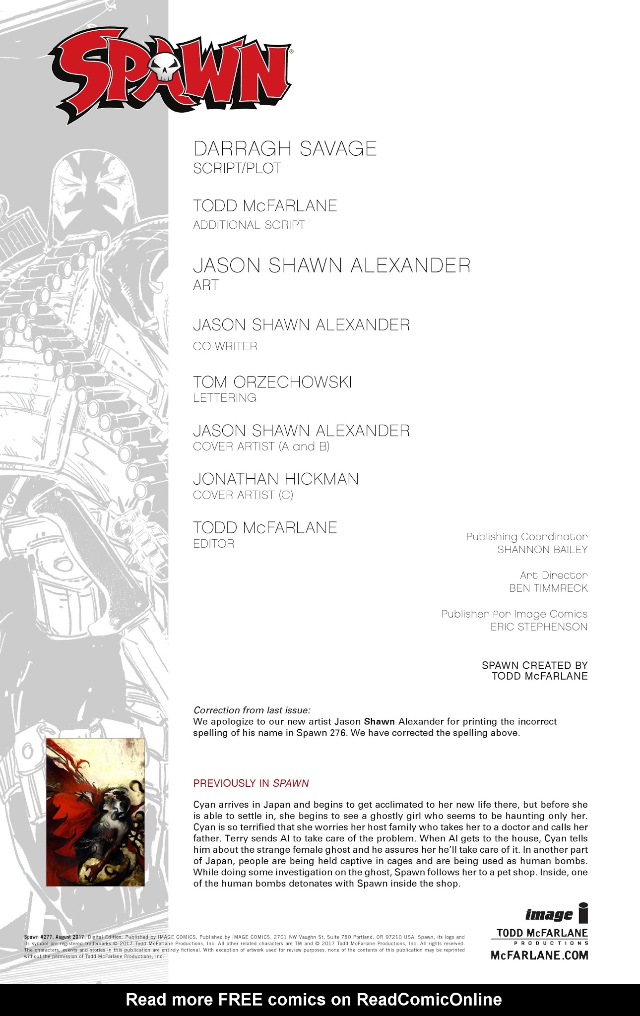 Read online Spawn comic -  Issue #277 - 2