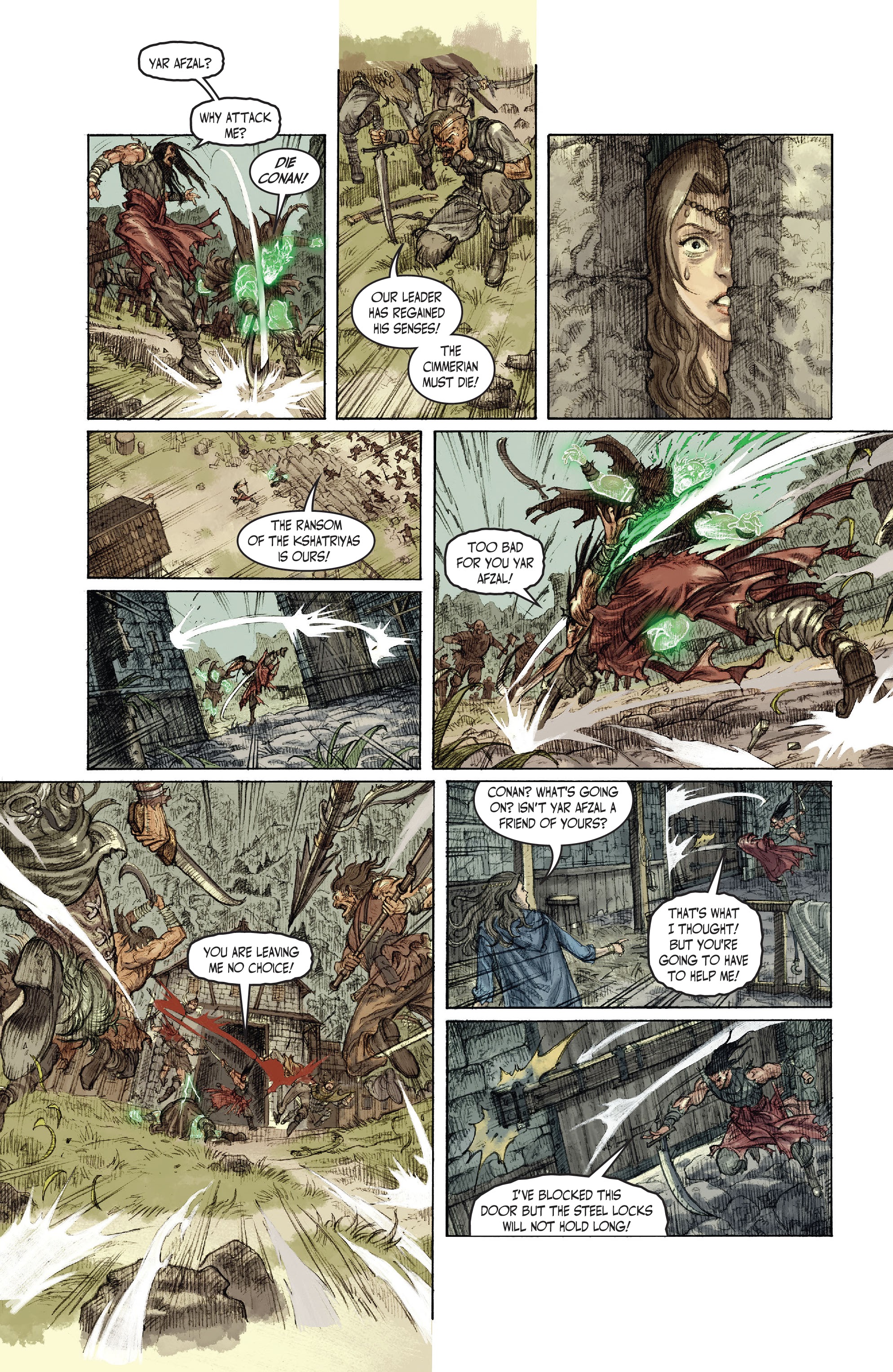 Read online The Cimmerian: People of the Black Circle comic -  Issue #2 - 8