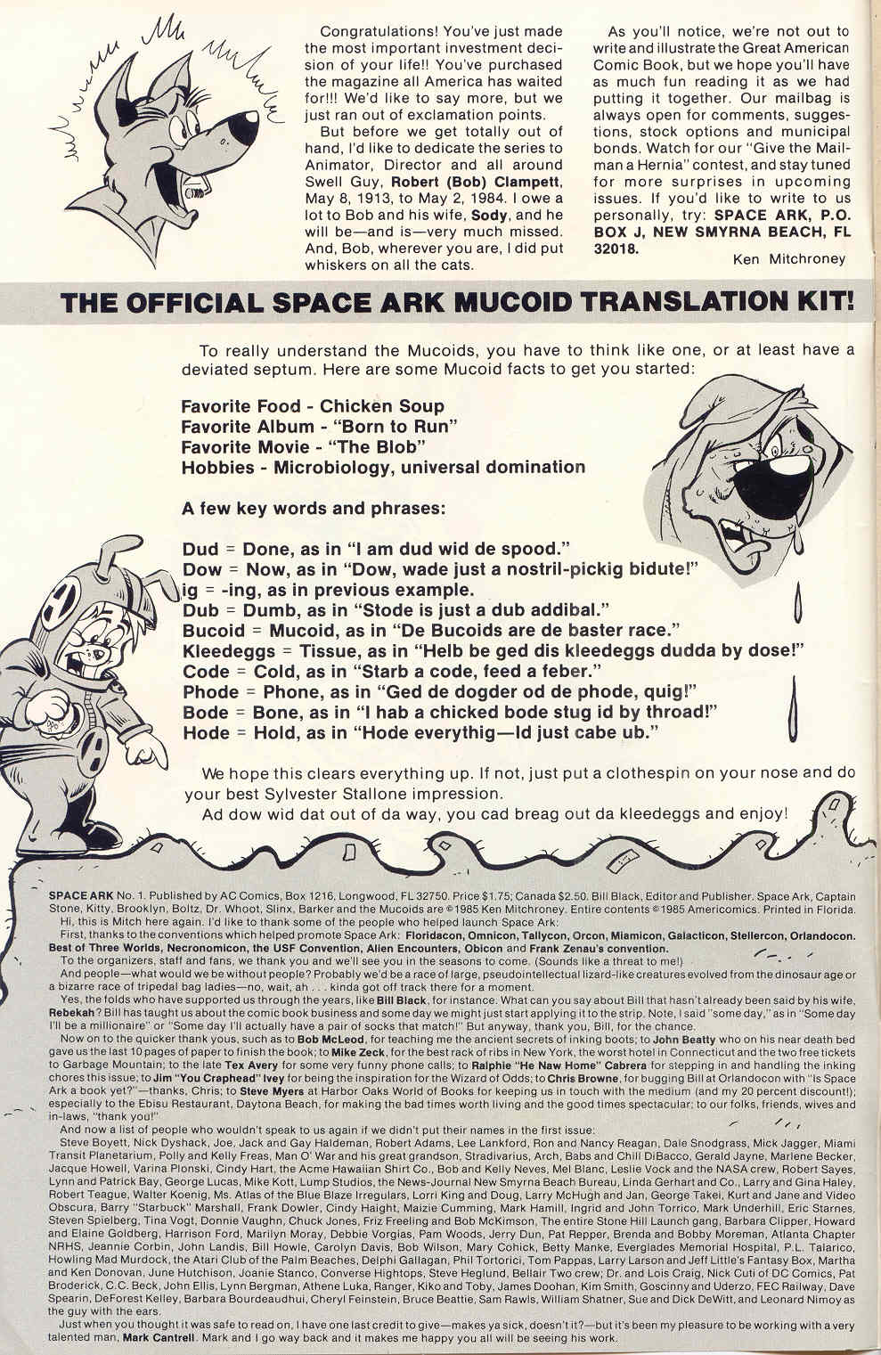 Read online Space Ark comic -  Issue #1 - 2