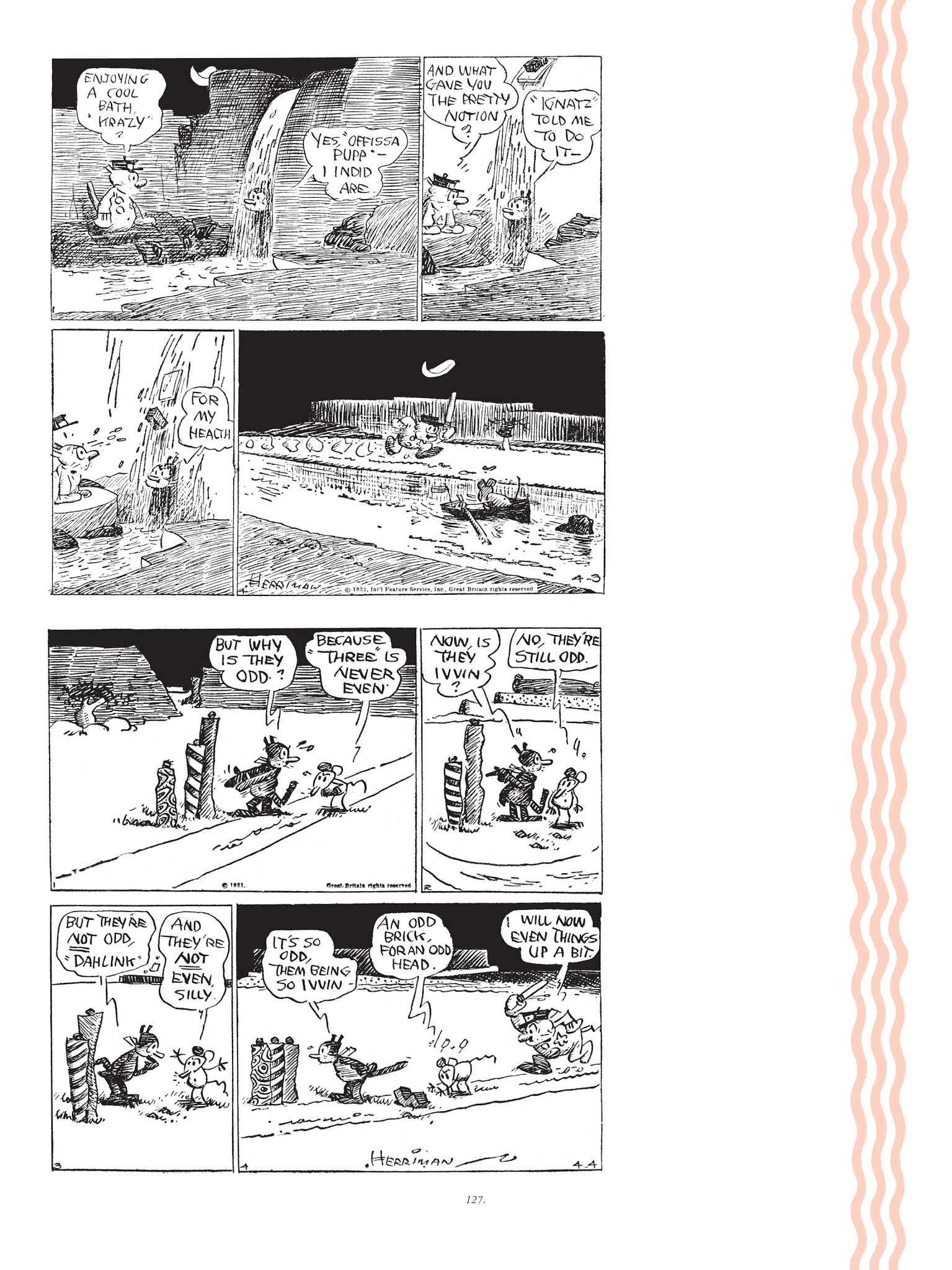 Read online Krazy & Ignatz comic -  Issue # TPB 7 - 128