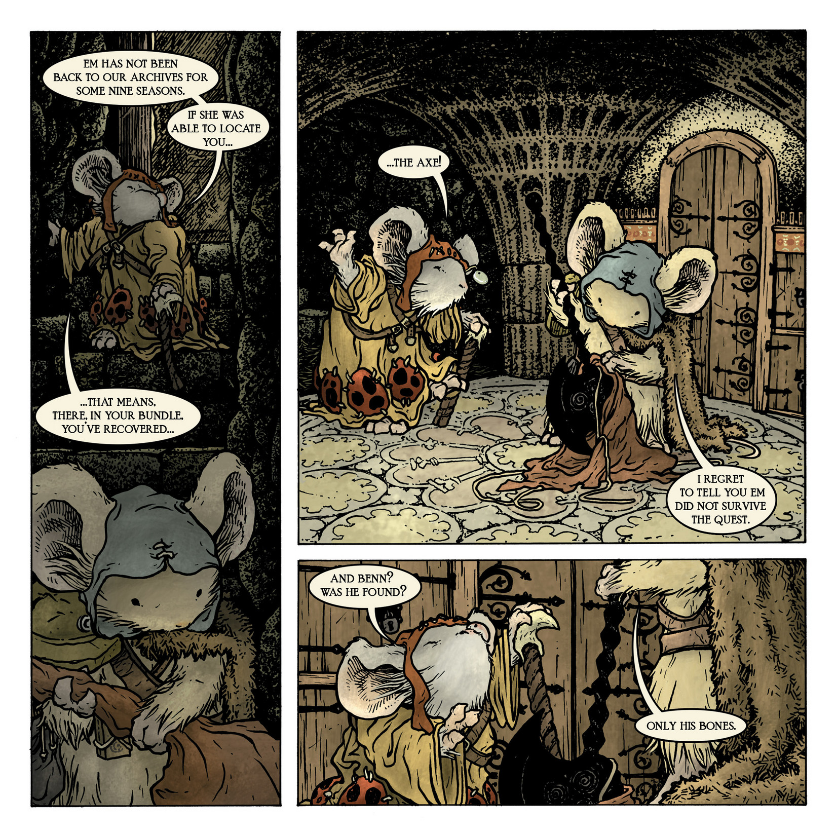 Read online Mouse Guard: The Black Axe comic -  Issue #6 - 8