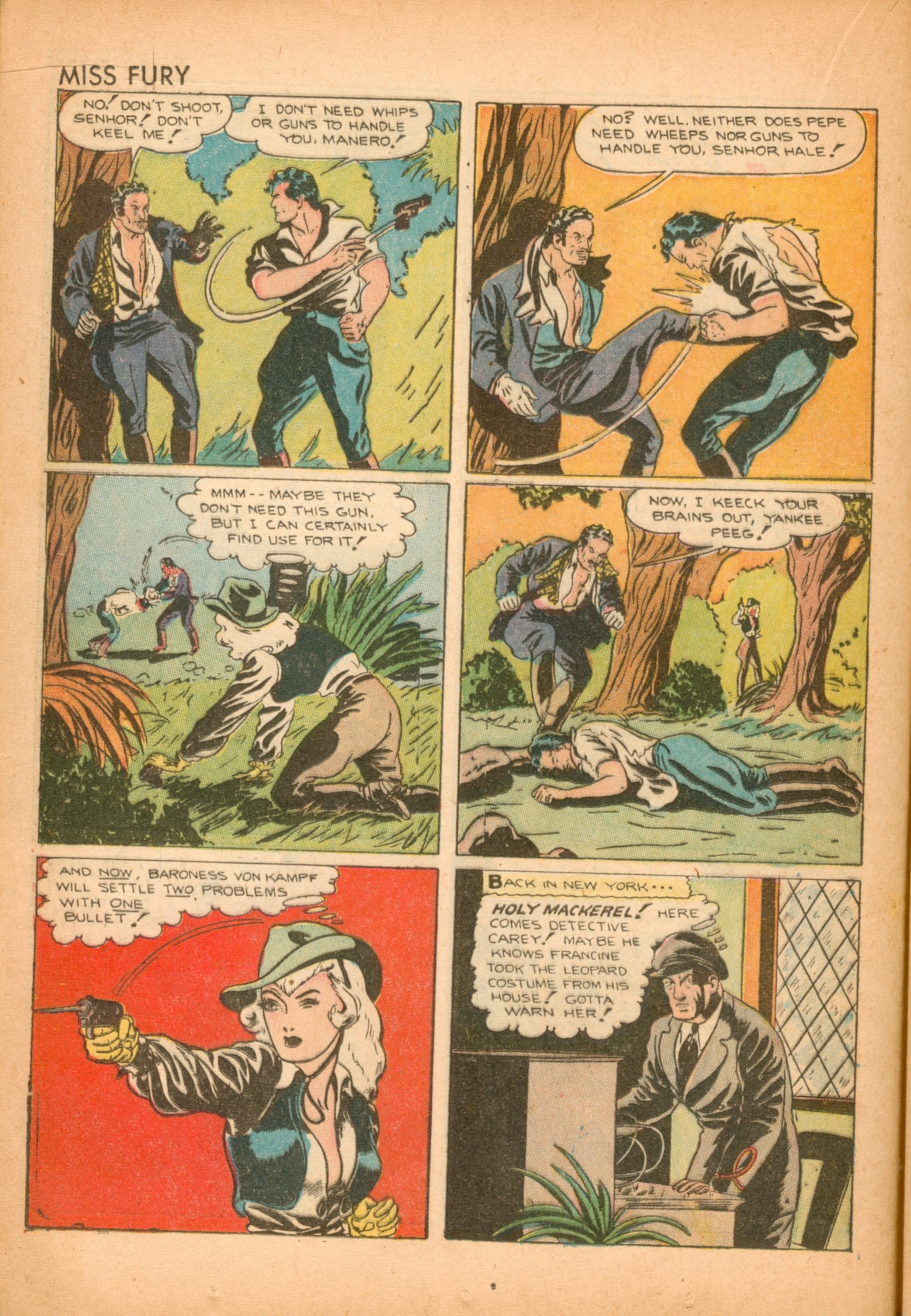 Read online Miss Fury (1942) comic -  Issue #2 - 21