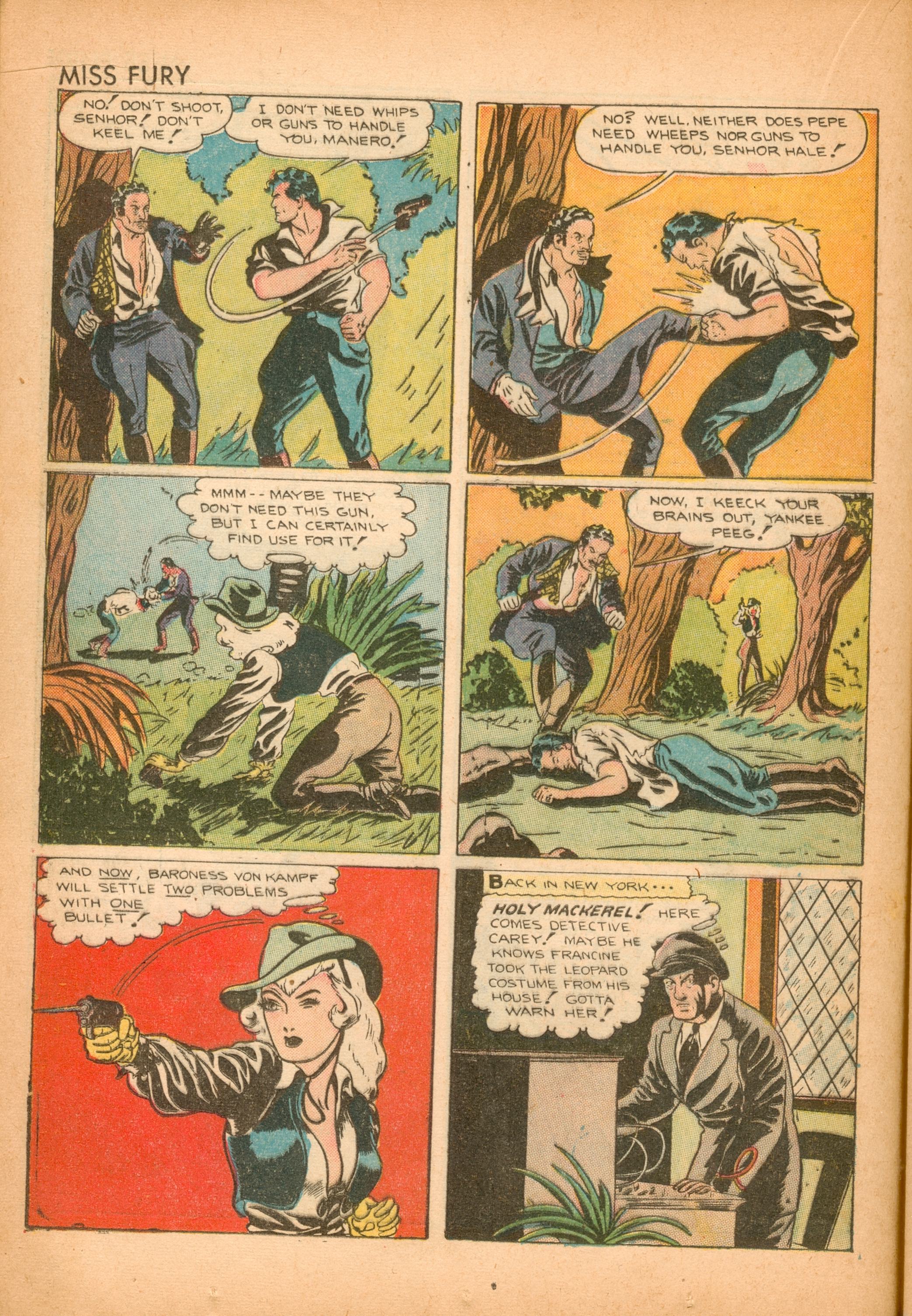 Read online Miss Fury (1942) comic -  Issue #2 - 21