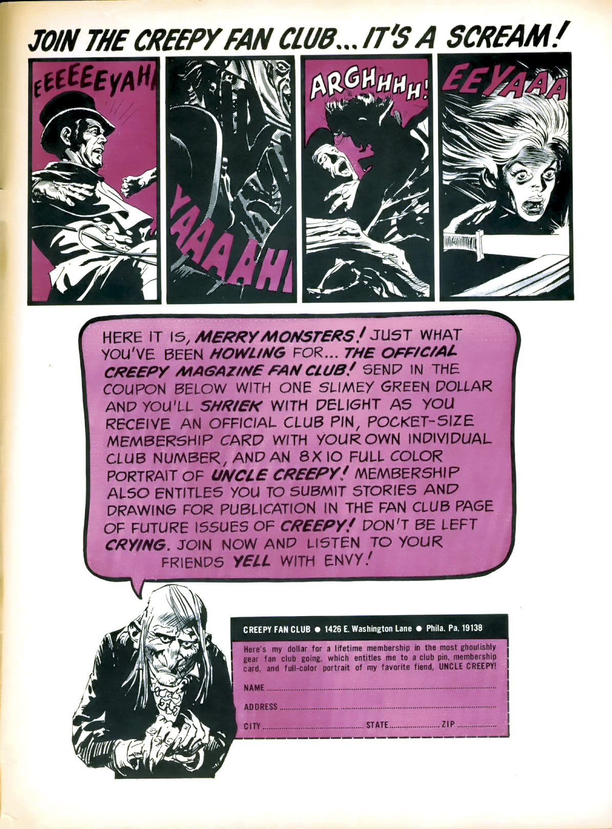 Read online Creepy (1964) comic -  Issue #6 - 67