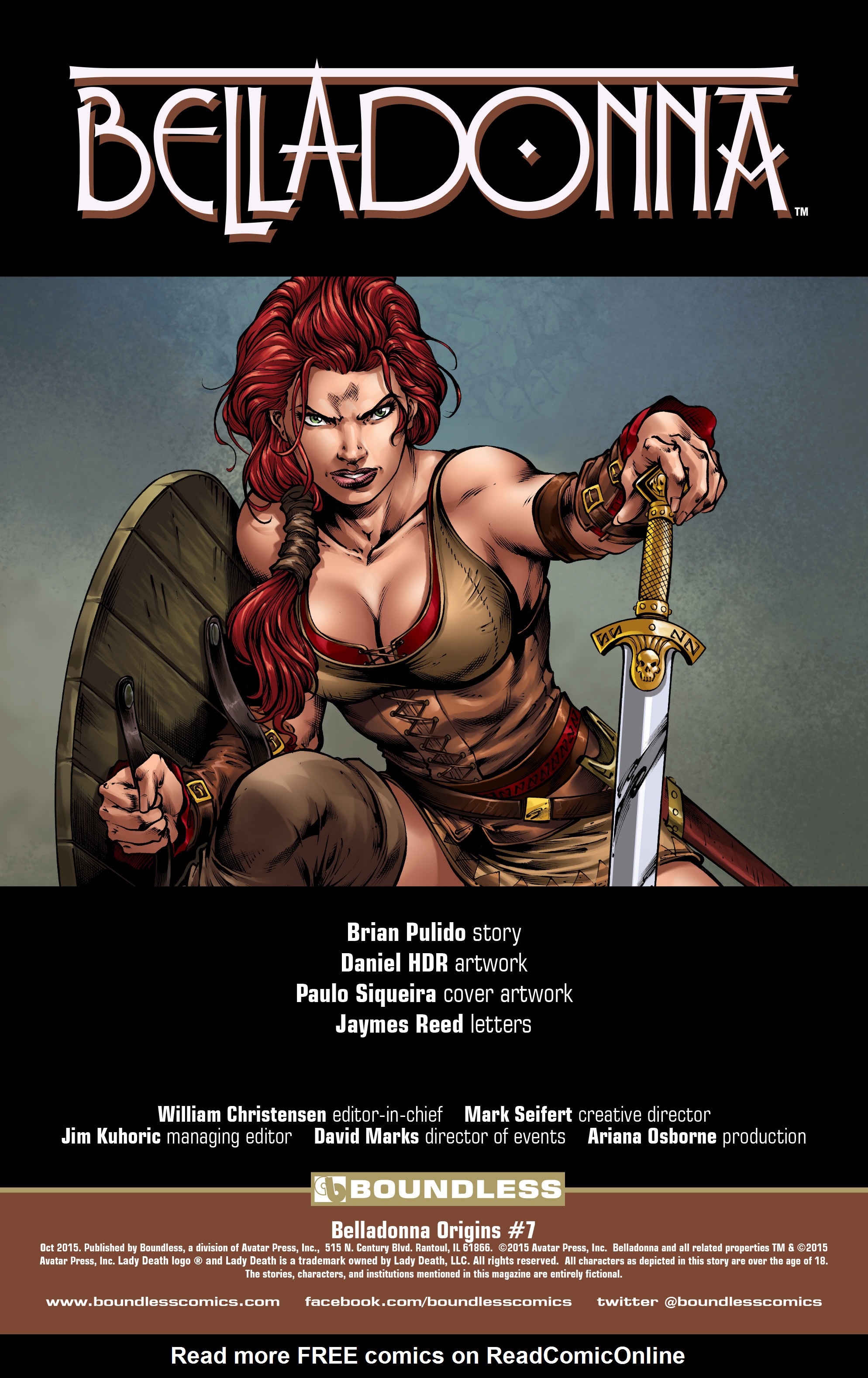 Read online Belladonna: Origins comic -  Issue #7 - 2