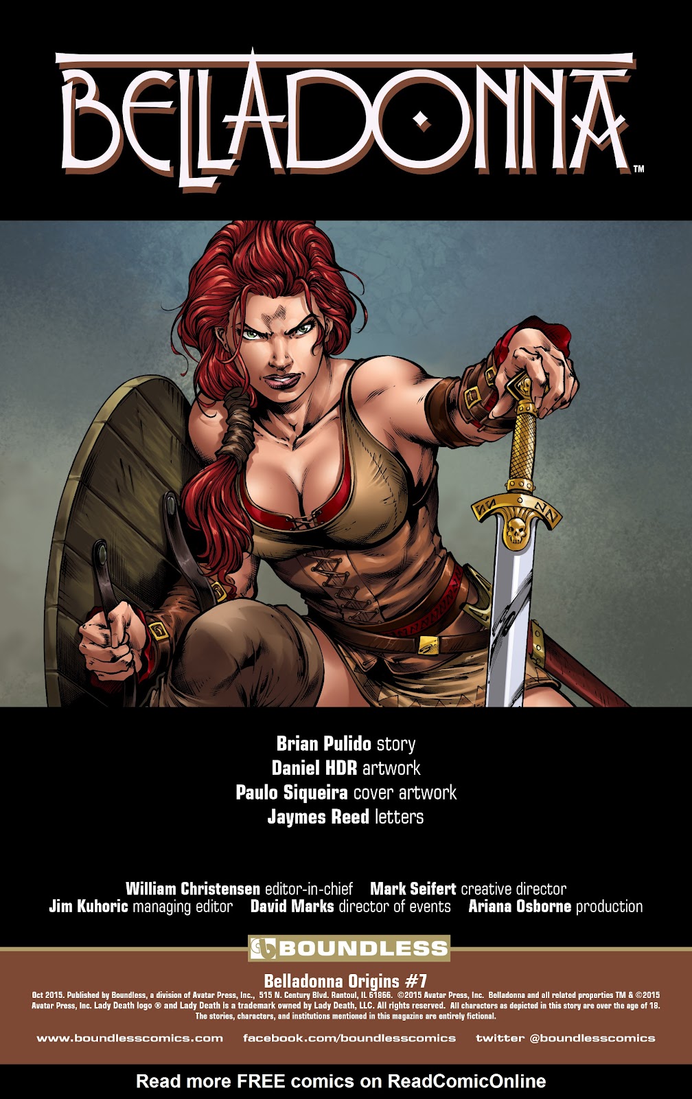 Belladonna: Origins issue 7 - Page 2