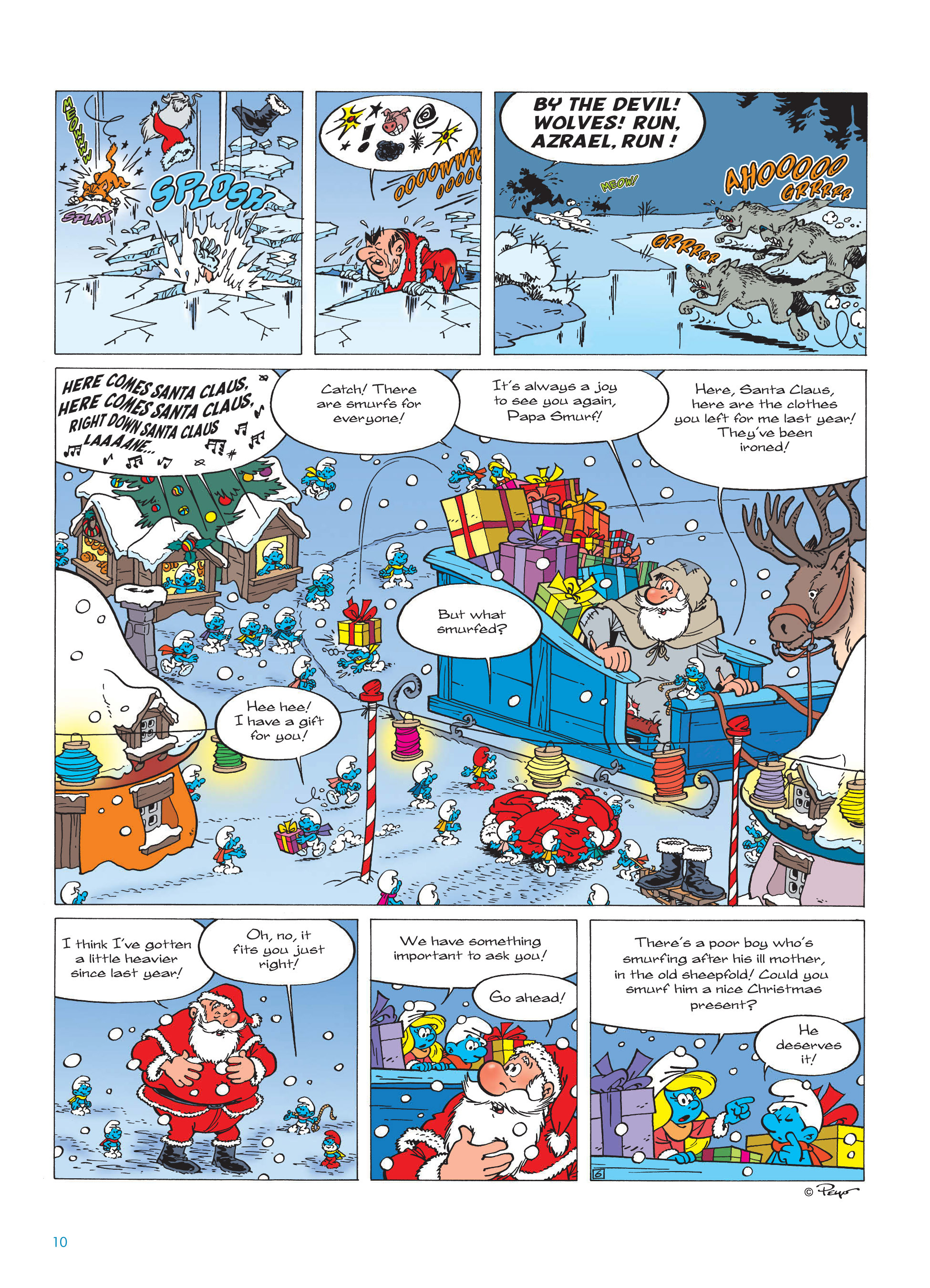 Read online The Smurfs Christmas comic -  Issue # Full - 10
