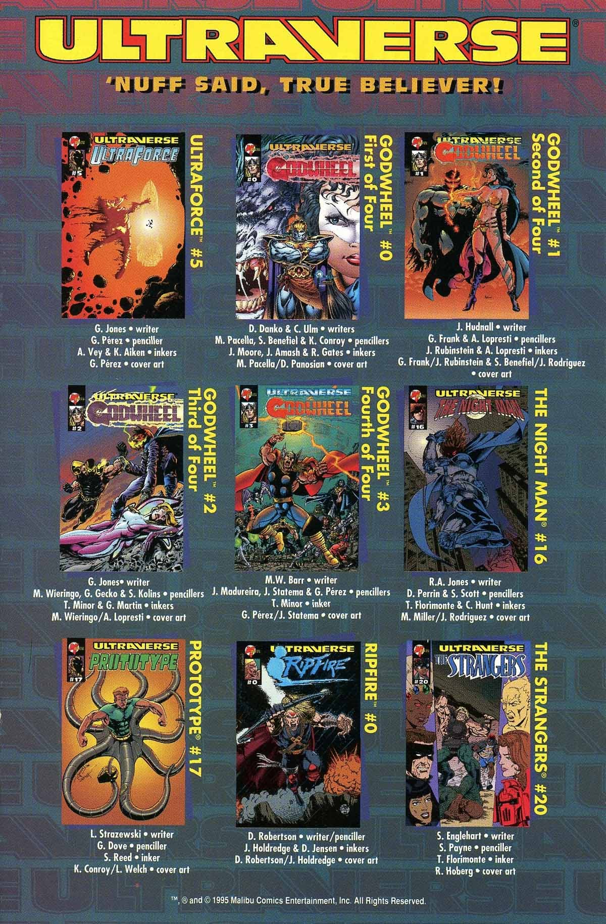 Read online Ultraverse Double Feature comic -  Issue # Full - 68