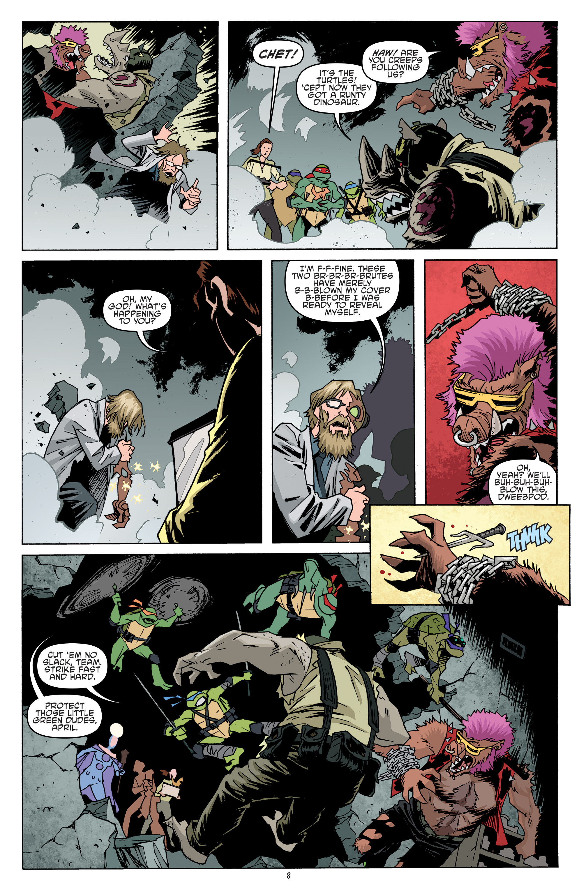 Read online Teenage Mutant Ninja Turtles Bebop & Rocksteady Destroy Everything comic -  Issue #3 - 10