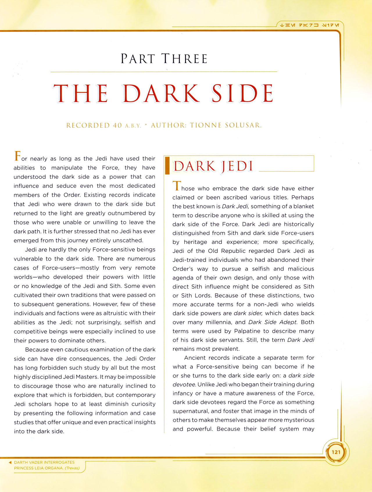 Read online Star Wars: Jedi vs. Sith - The Essential Guide To The Force comic -  Issue # TPB (Part 2) - 44