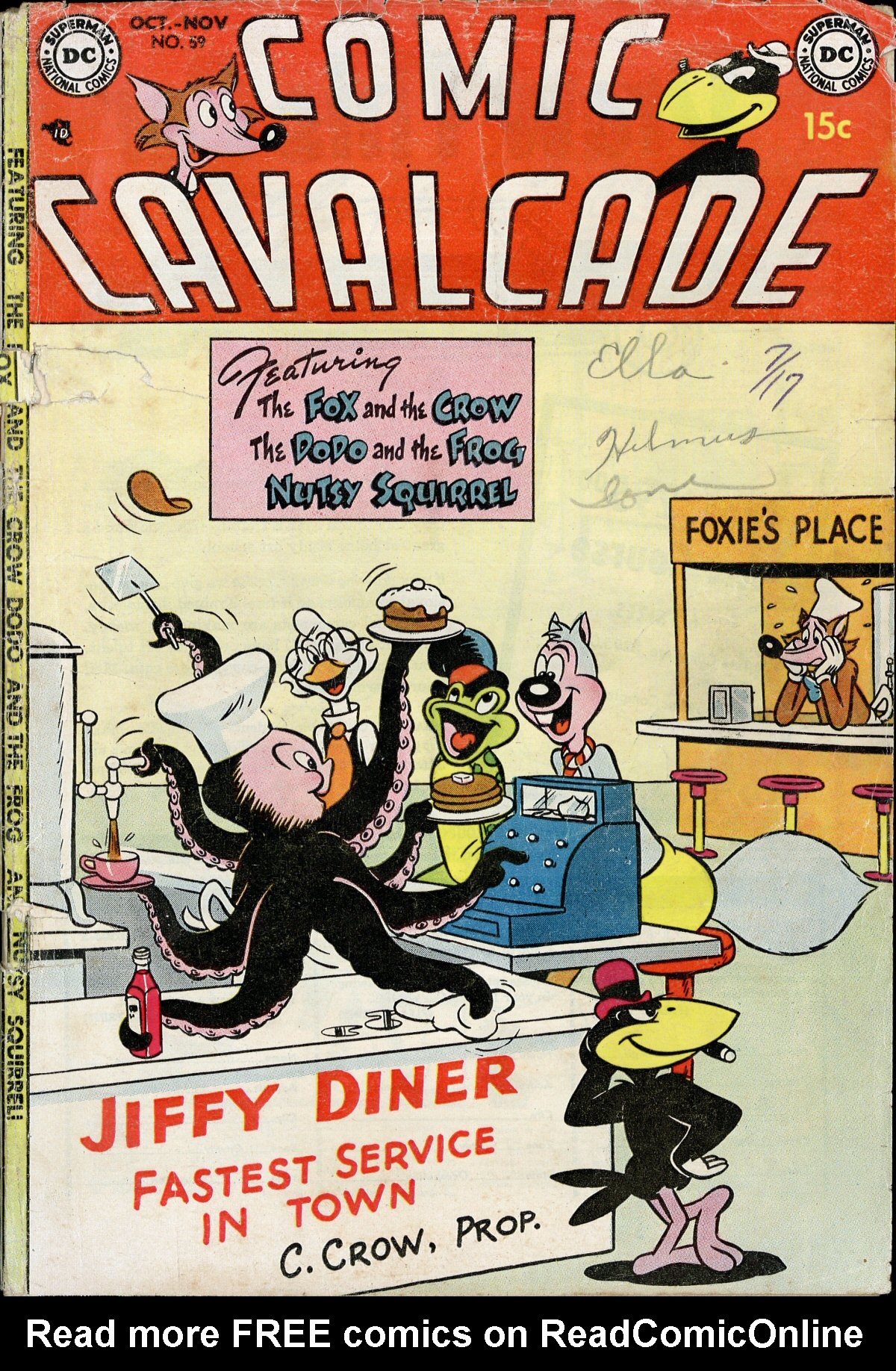 Read online Comic Cavalcade comic -  Issue #59 - 1
