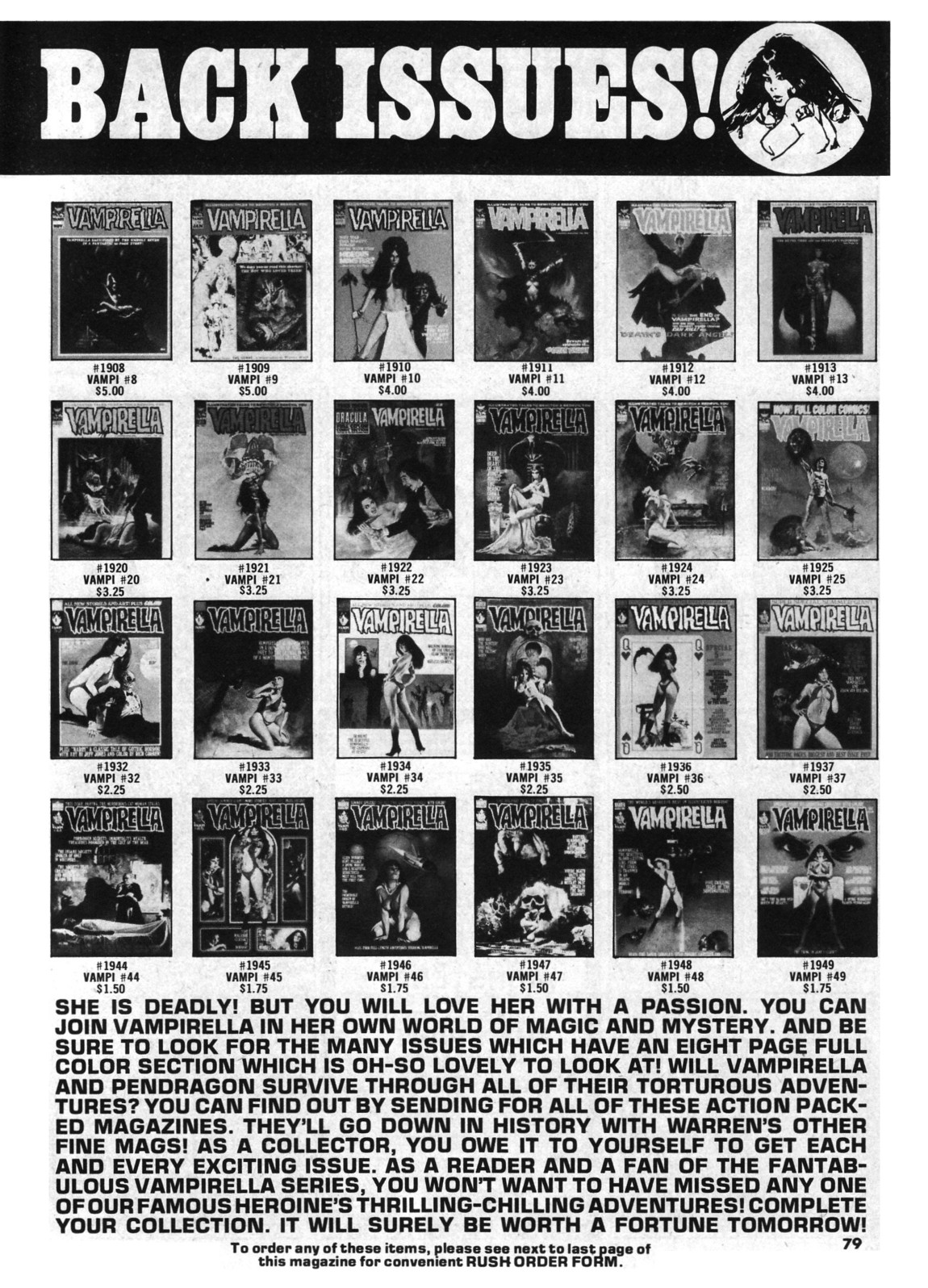 Read online Vampirella (1969) comic -  Issue #55 - 79