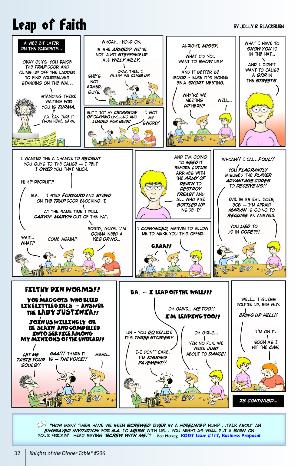 Read online Knights of the Dinner Table comic -  Issue #206 - 34