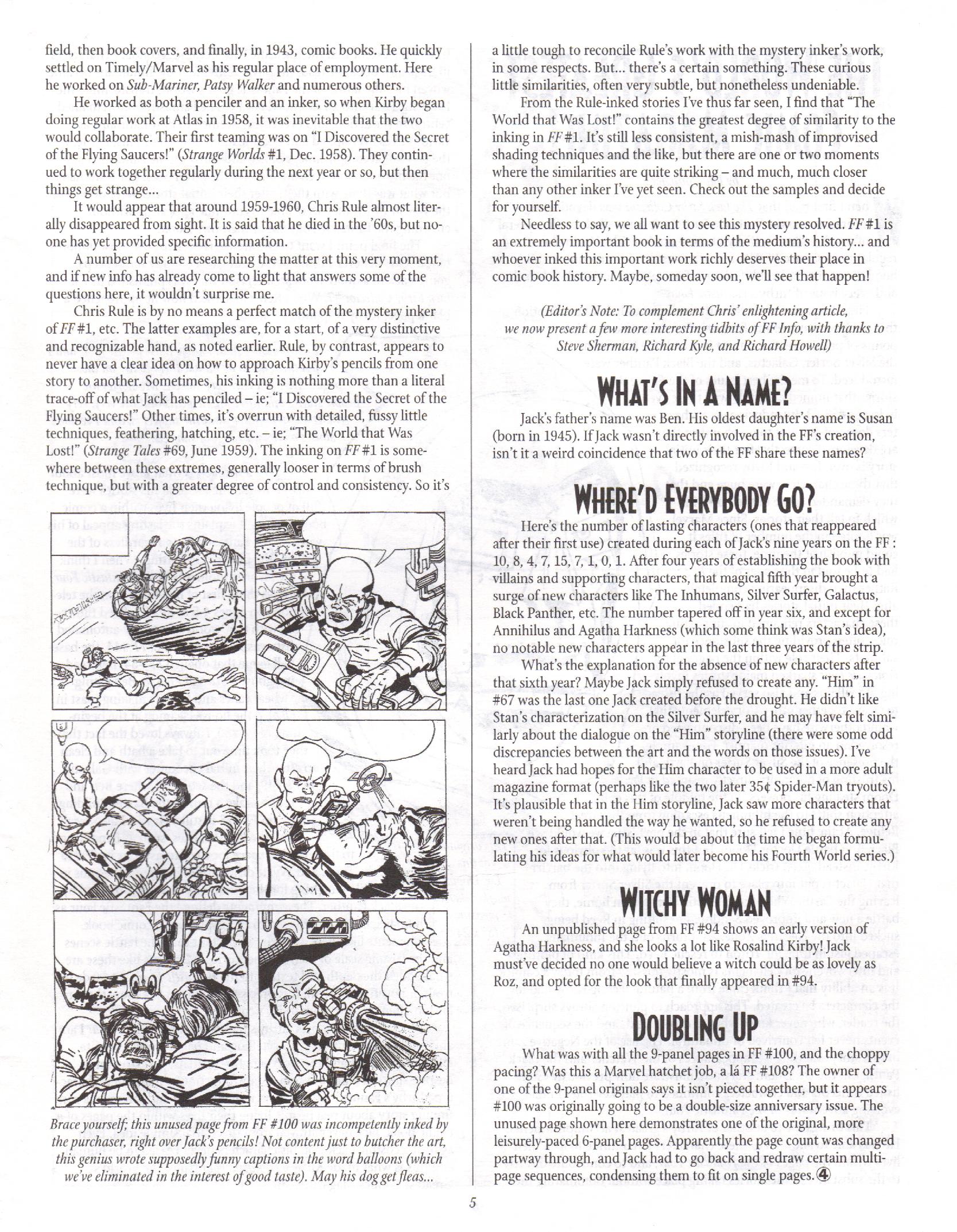 Read online The Jack Kirby Collector comic -  Issue #9 - 5