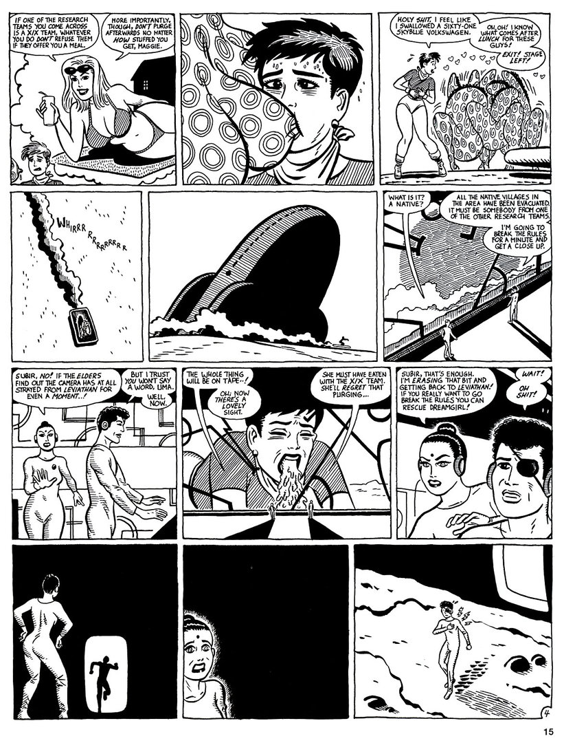 Read online Love and Rockets (1982) comic -  Issue #46 - 17