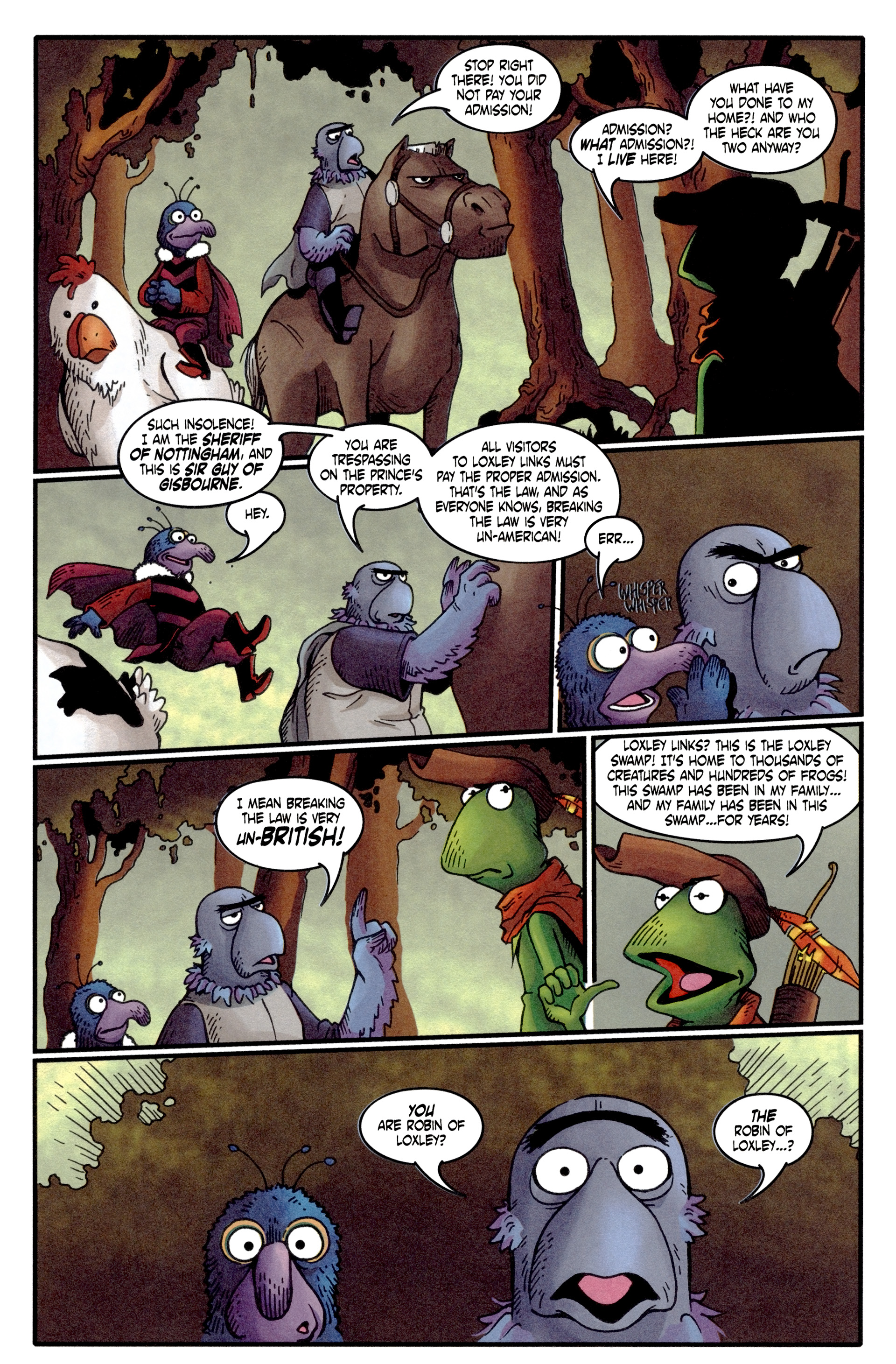 Read online Muppet Robin Hood comic -  Issue #1 - 6