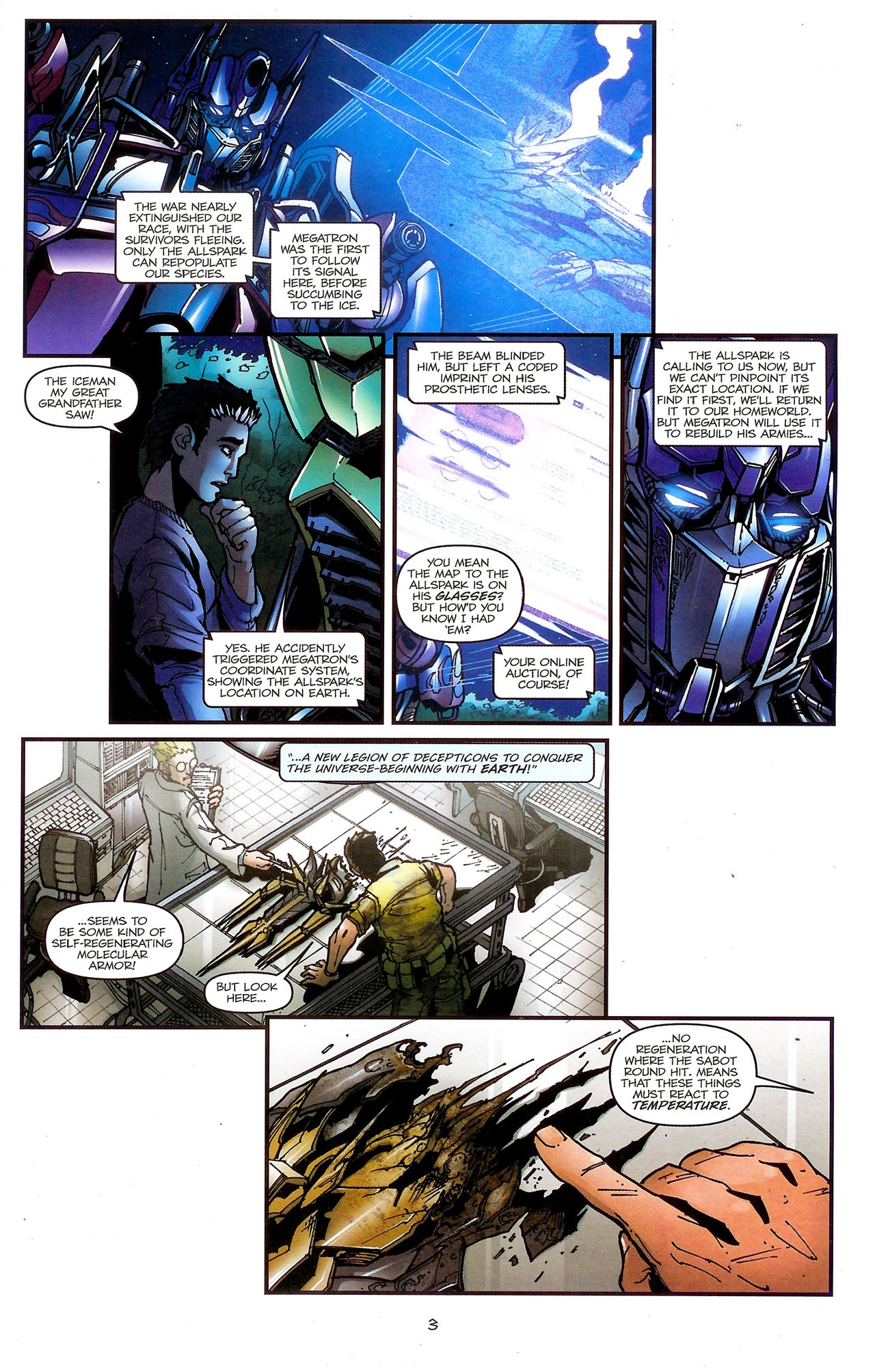 Read online Transformers: The Movie Adaptation comic -  Issue #3 - 5