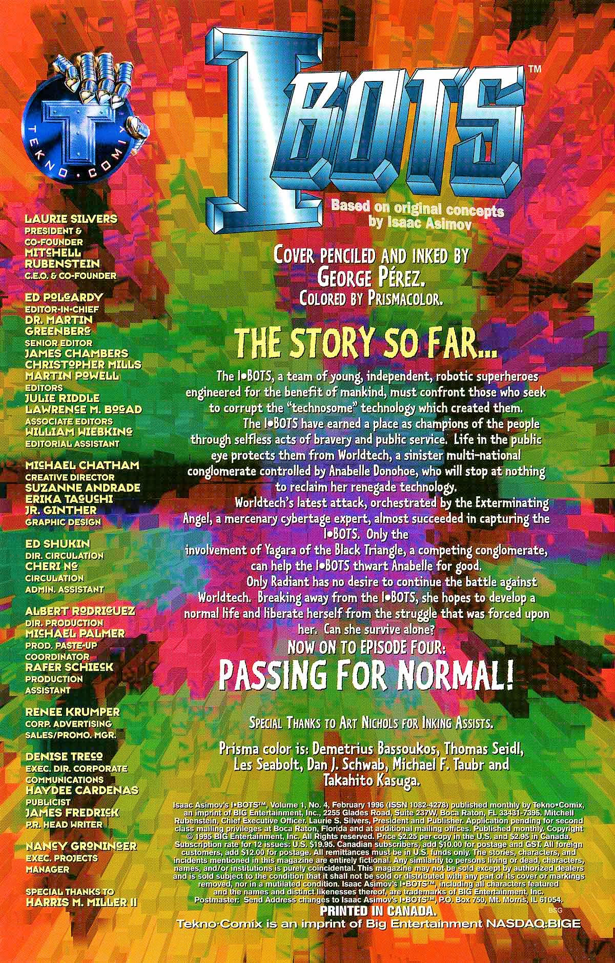 Read online Isaac Asimov's I-Bots comic -  Issue #4 - 2