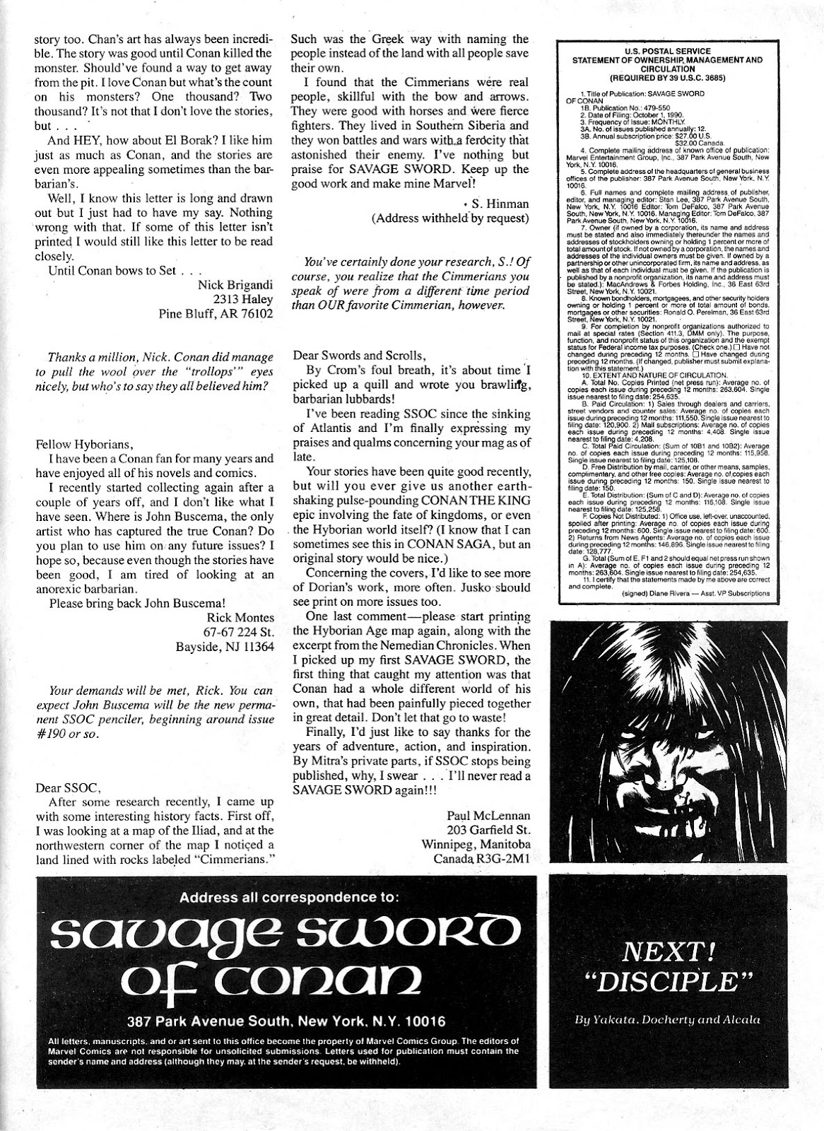 The Savage Sword Of Conan issue 183 - Page 44