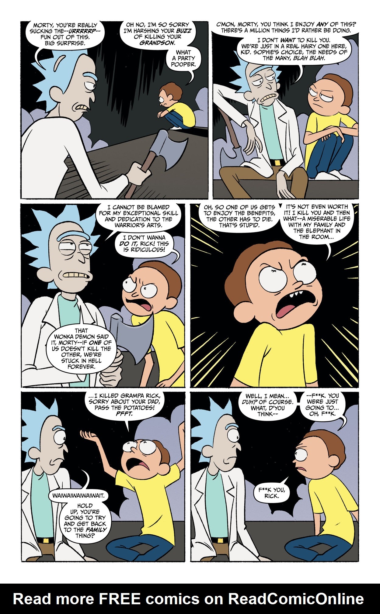 Read online Rick and Morty: Go to Hell comic -  Issue #4 - 12