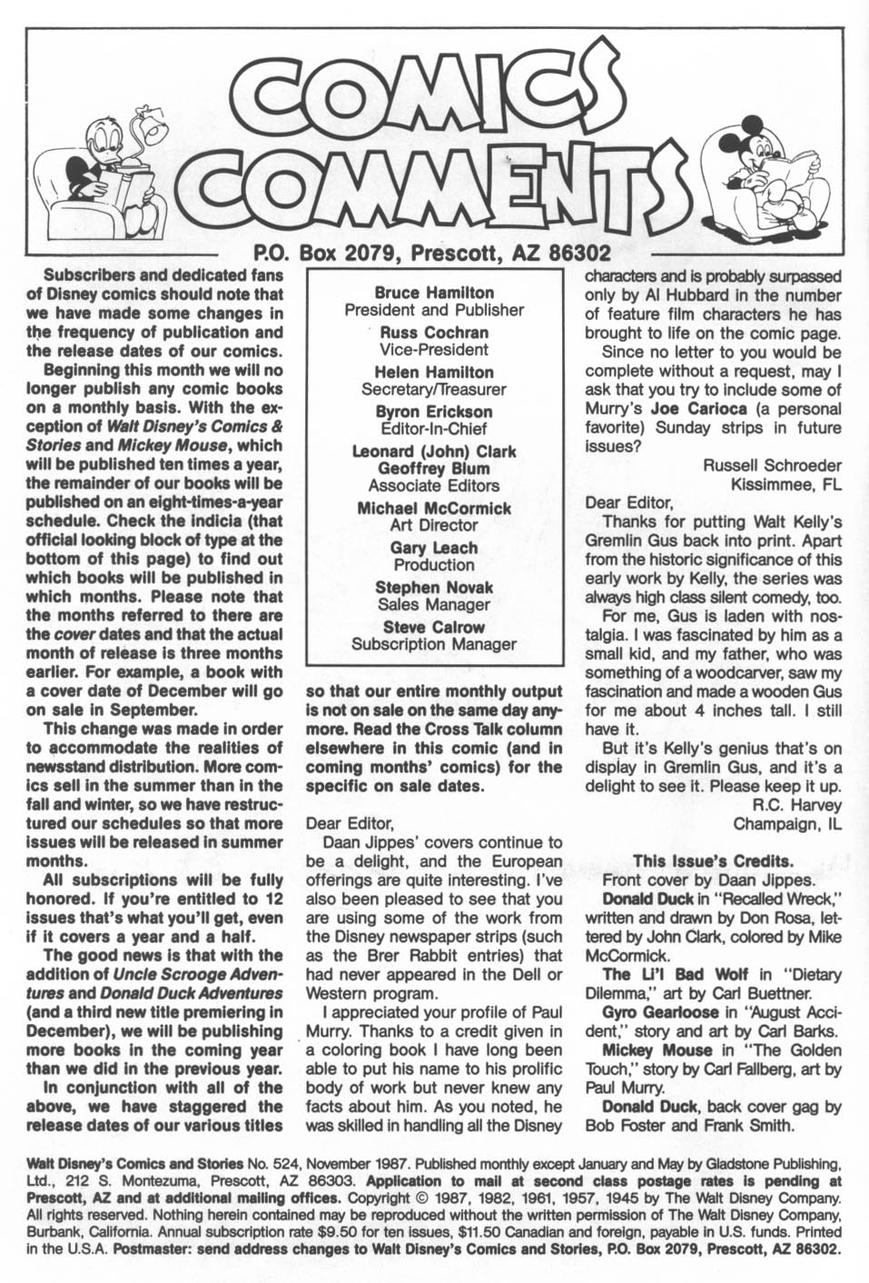 Read online Walt Disney's Comics and Stories comic -  Issue #524 - 2