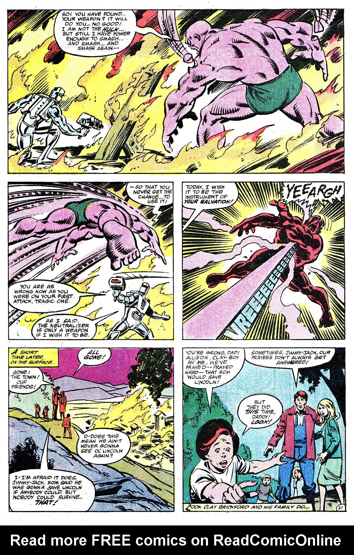 Read online ROM (1979) comic -  Issue #29 - 22