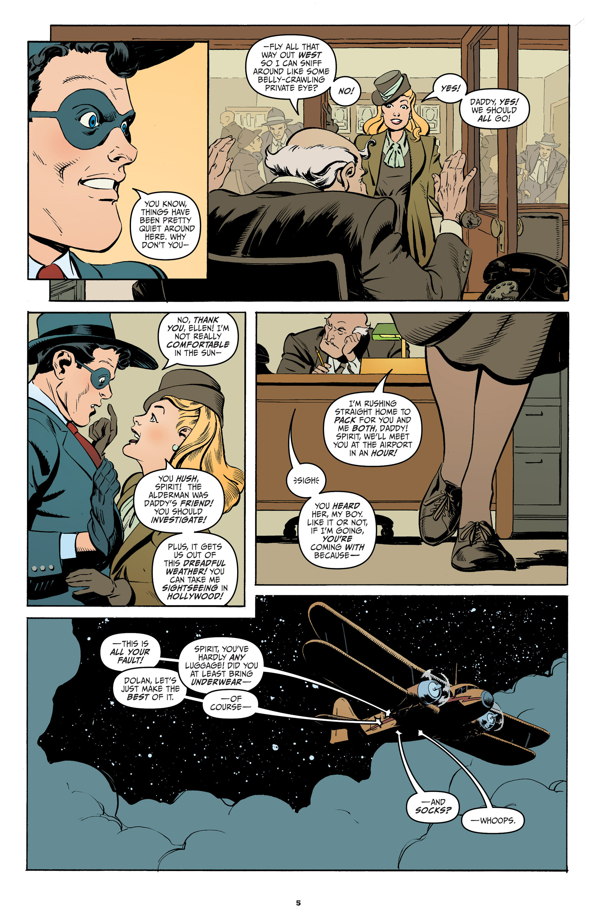 Read online The Rocketeer/The Spirit: Pulp Friction comic -  Issue #1 - 7