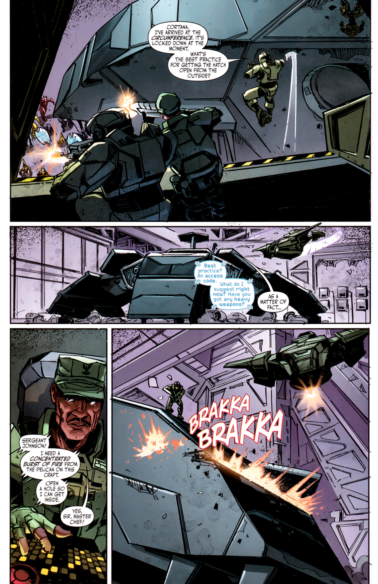 Read online Halo: Fall Of Reach - Invasion comic -  Issue #4 - 16