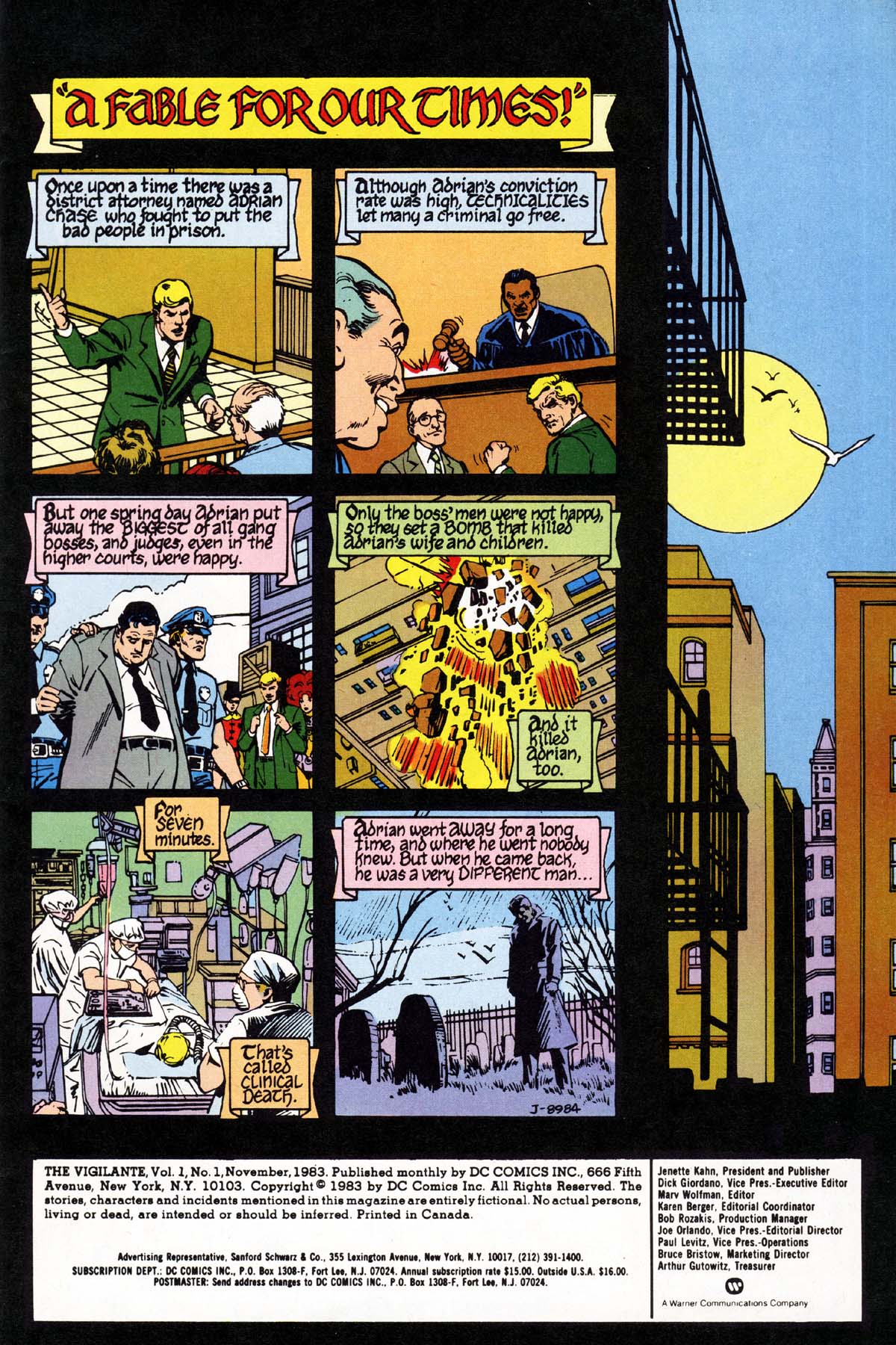 Read online Vigilante (1983) comic -  Issue #1 - 2