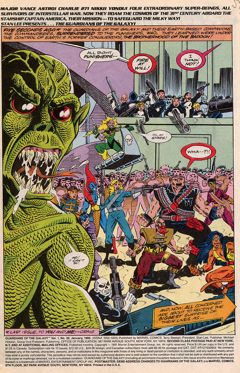 Read online Guardians of the Galaxy (1990) comic -  Issue #20 - 2