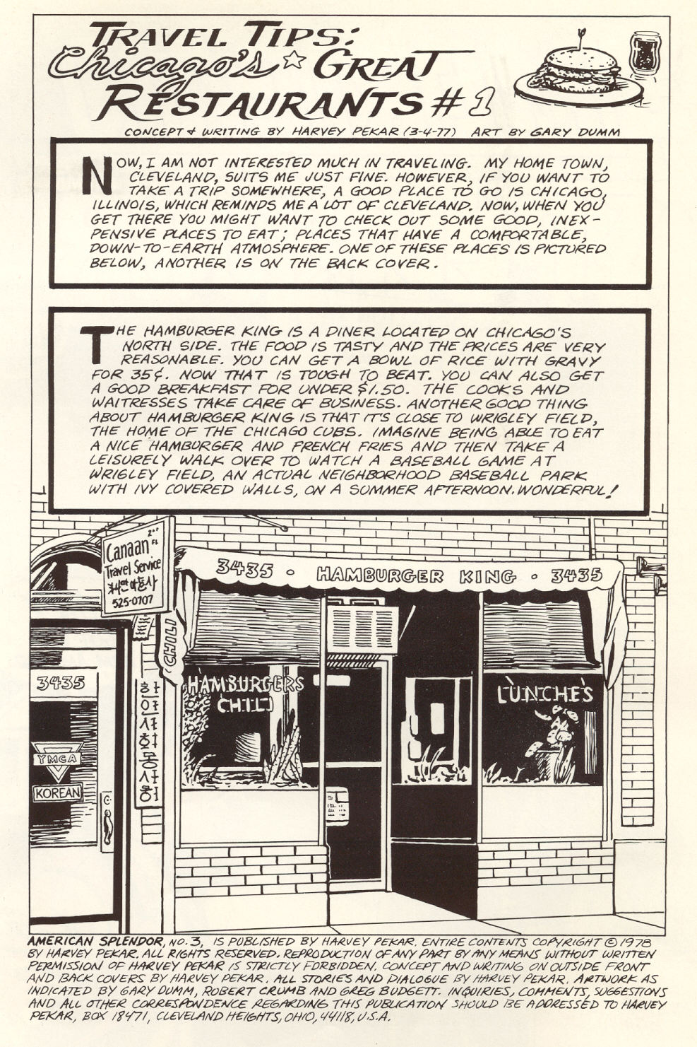 Read online American Splendor (1976) comic -  Issue #3 - 3