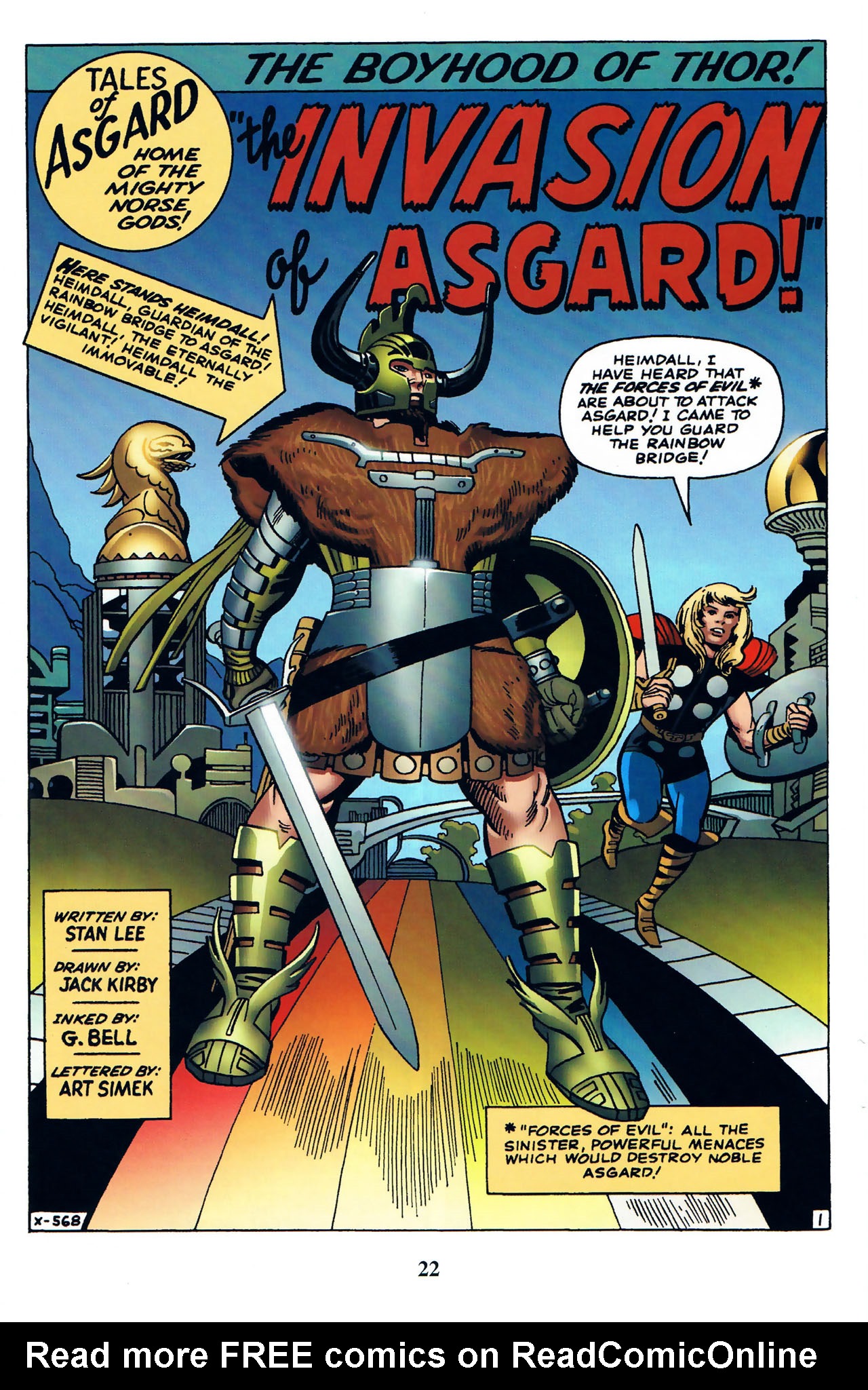 Read online Thor: Tales of Asgard by Stan Lee & Jack Kirby comic -  Issue #1 - 24