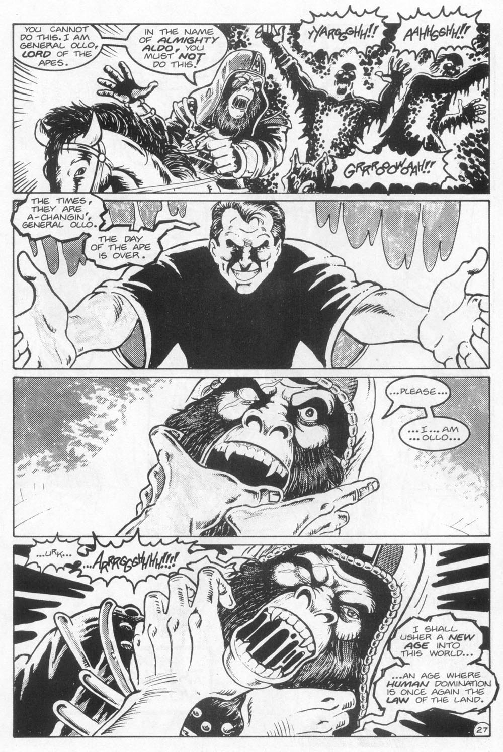 Read online Planet of the Apes (1990) comic -  Issue #21 - 29