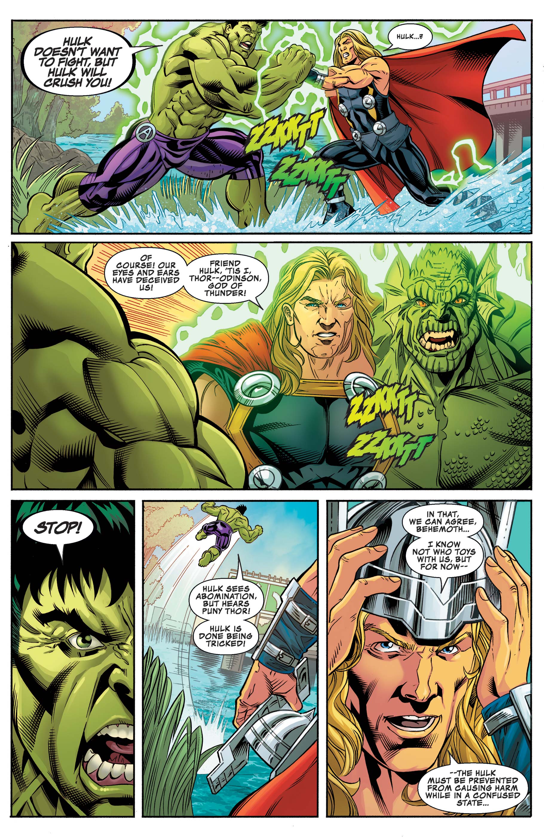 Read online The Incredible Hulk vs. The Mighty Thor: New York Jets Exclusive comic -  Issue # Full - 12