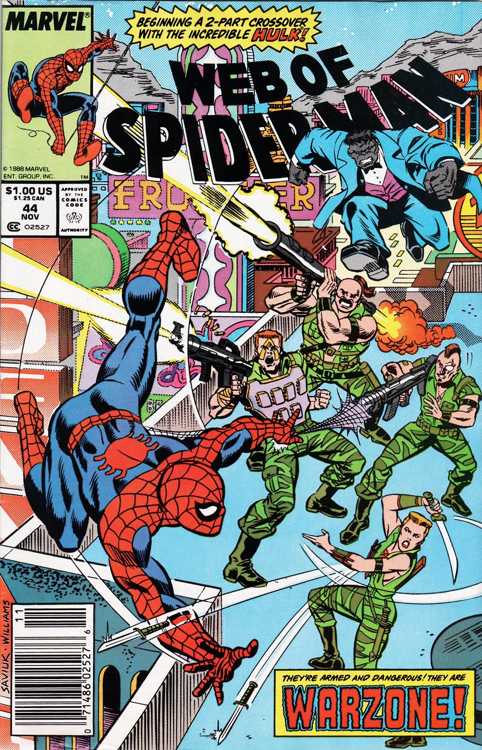 Read online Web of Spider-Man (1985) comic -  Issue #44 - 1