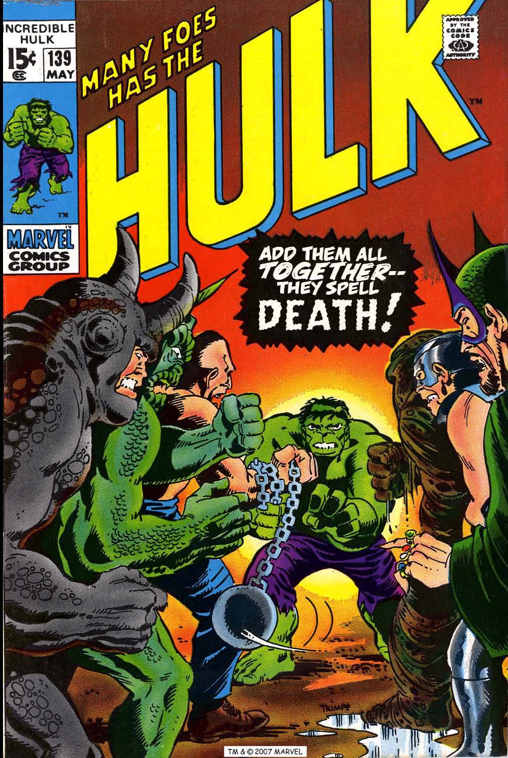 Read online The Incredible Hulk (1968) comic -  Issue #139 - 1