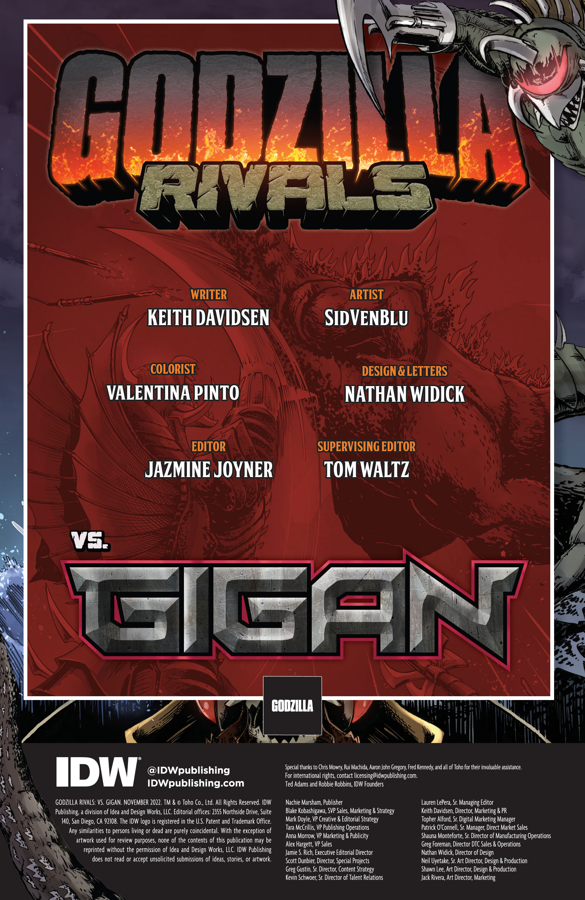 Read online Godzilla Rivals: Vs. Gigan comic -  Issue # Full - 2