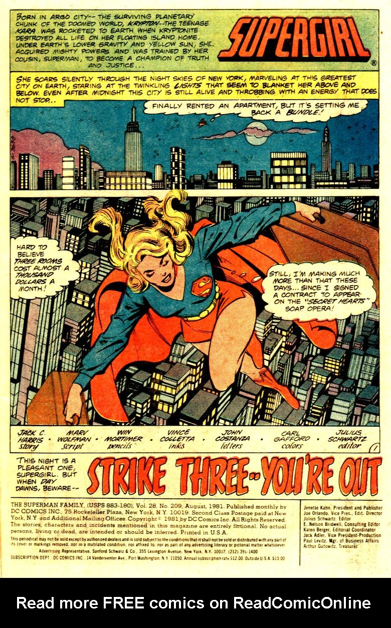 Read online The Superman Family comic -  Issue #209 - 2