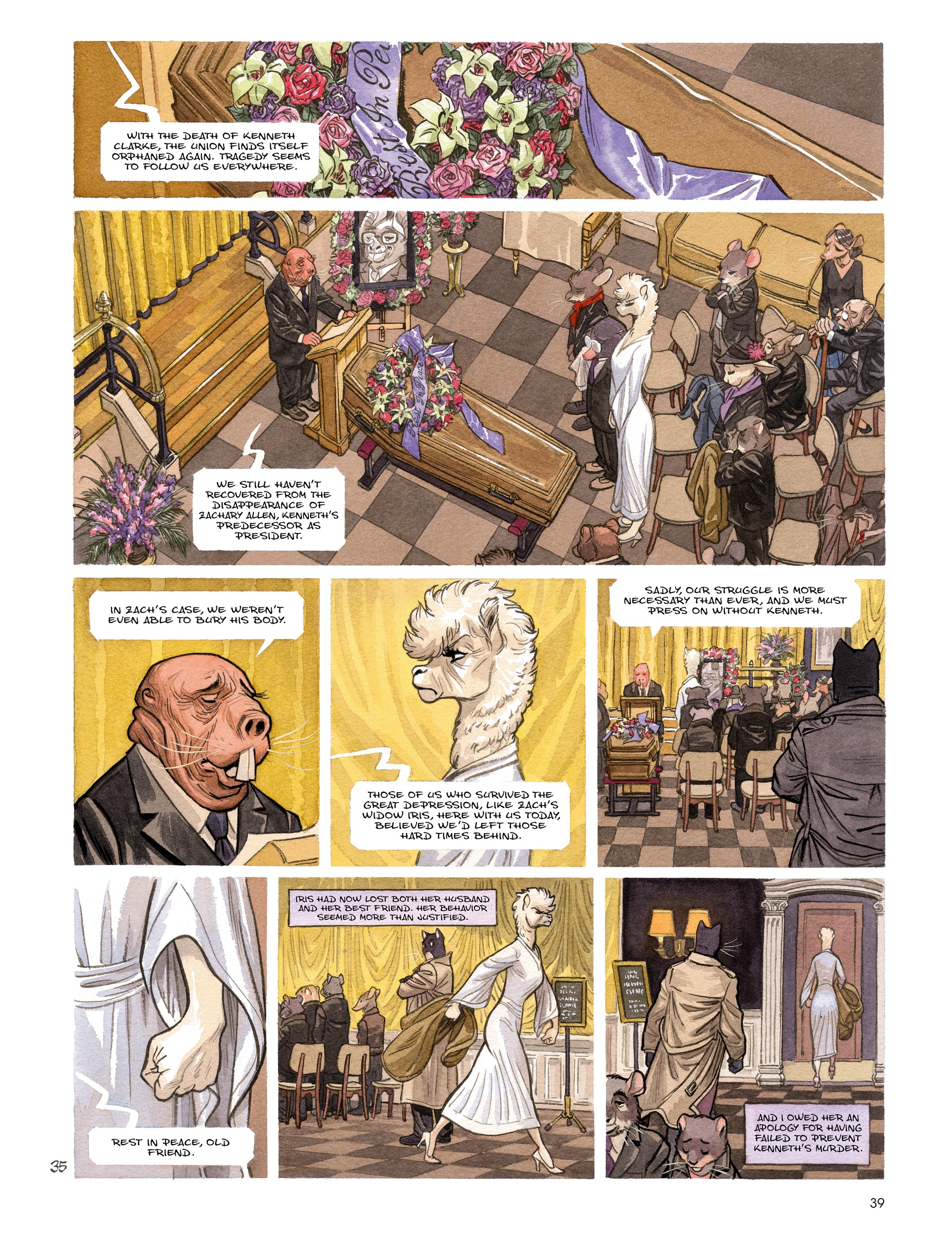 Read online Blacksad: They All Fall Down · Part One comic -  Issue # TPB - 41
