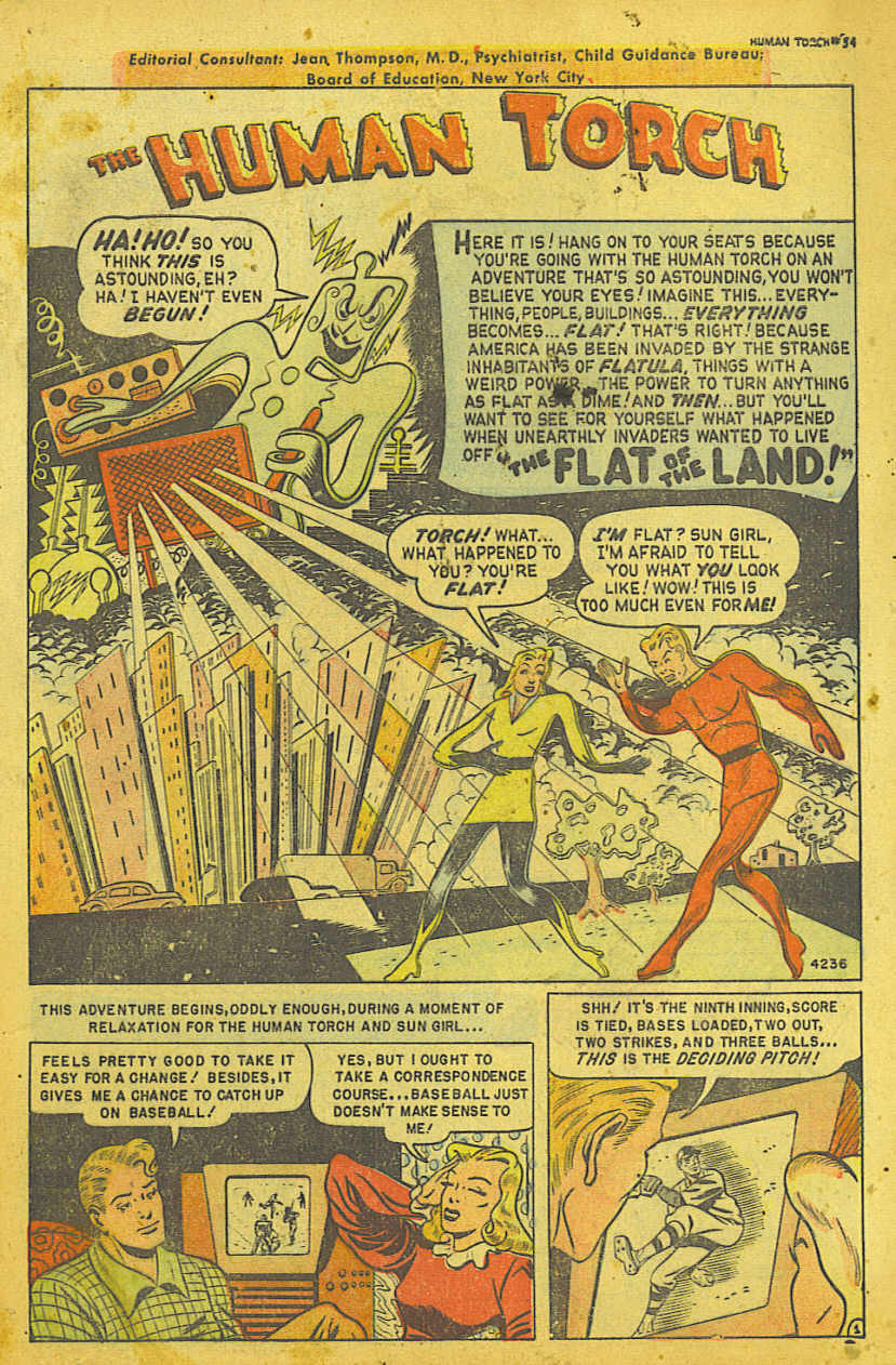 Read online The Human Torch (1940) comic -  Issue #34 - 2