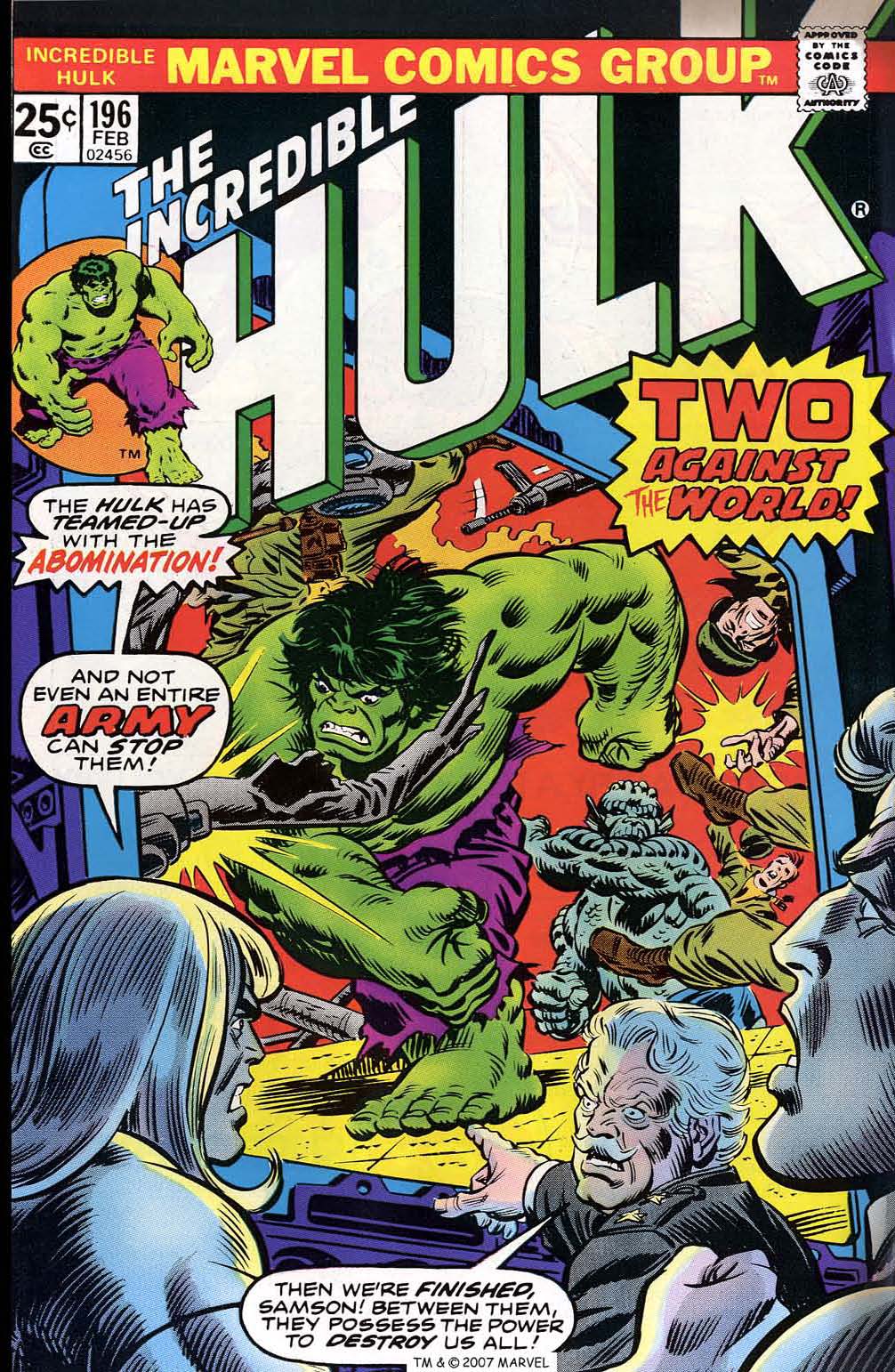 Read online The Incredible Hulk (1968) comic -  Issue #196 - 1