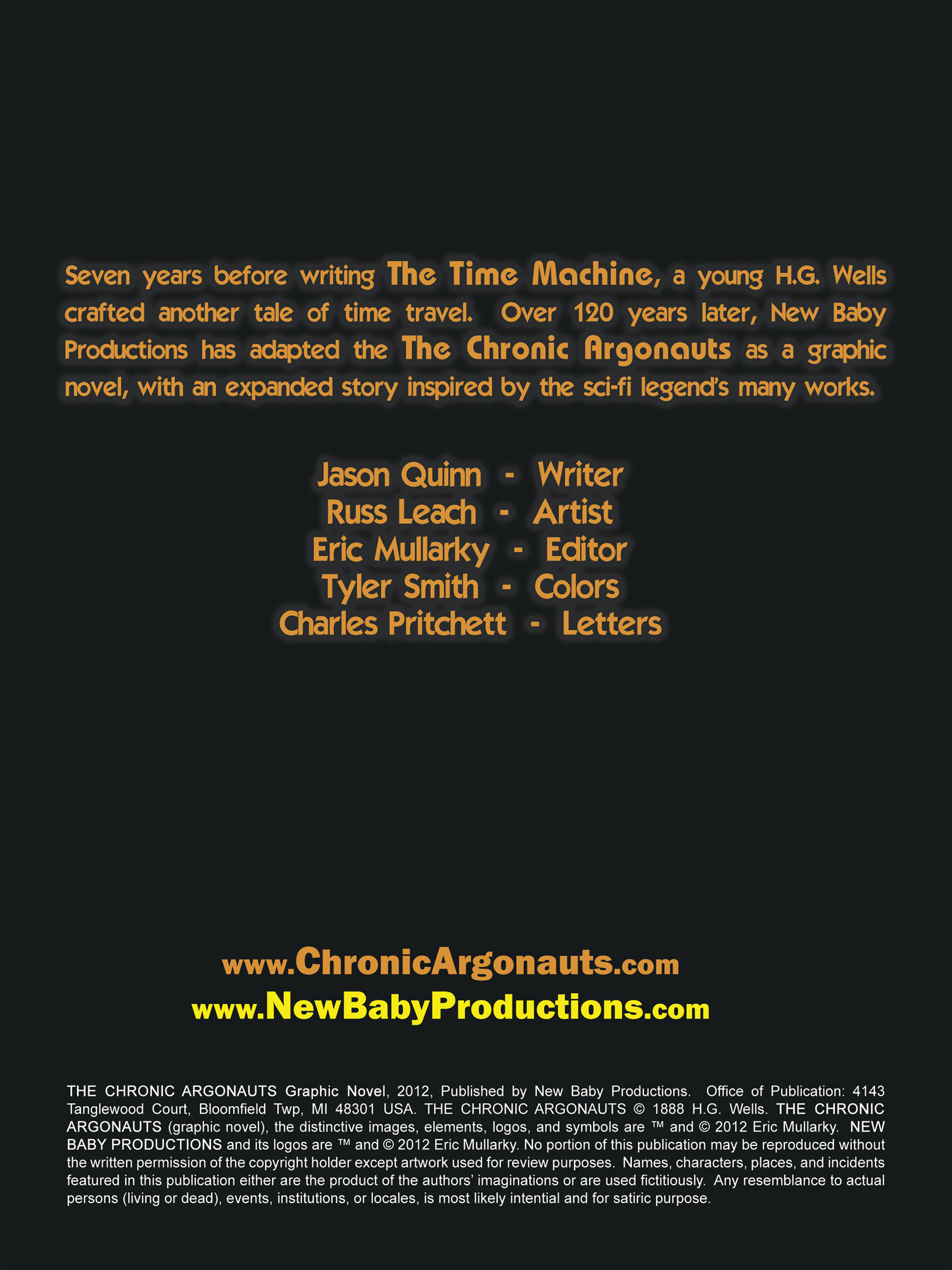 Read online H.G. Wells' The Chronic Argonauts comic -  Issue # TPB - 2