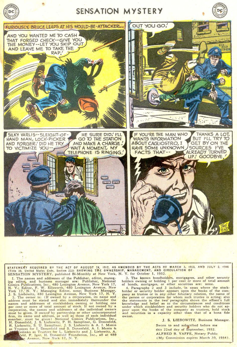 Read online Sensation (Mystery) Comics comic -  Issue #114 - 18