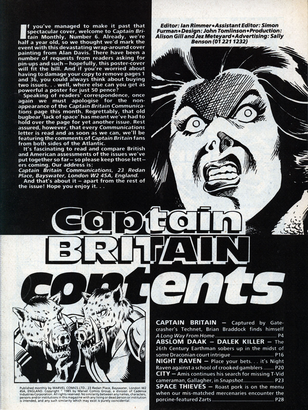 Read online Captain Britain (1985) comic -  Issue #6 - 3